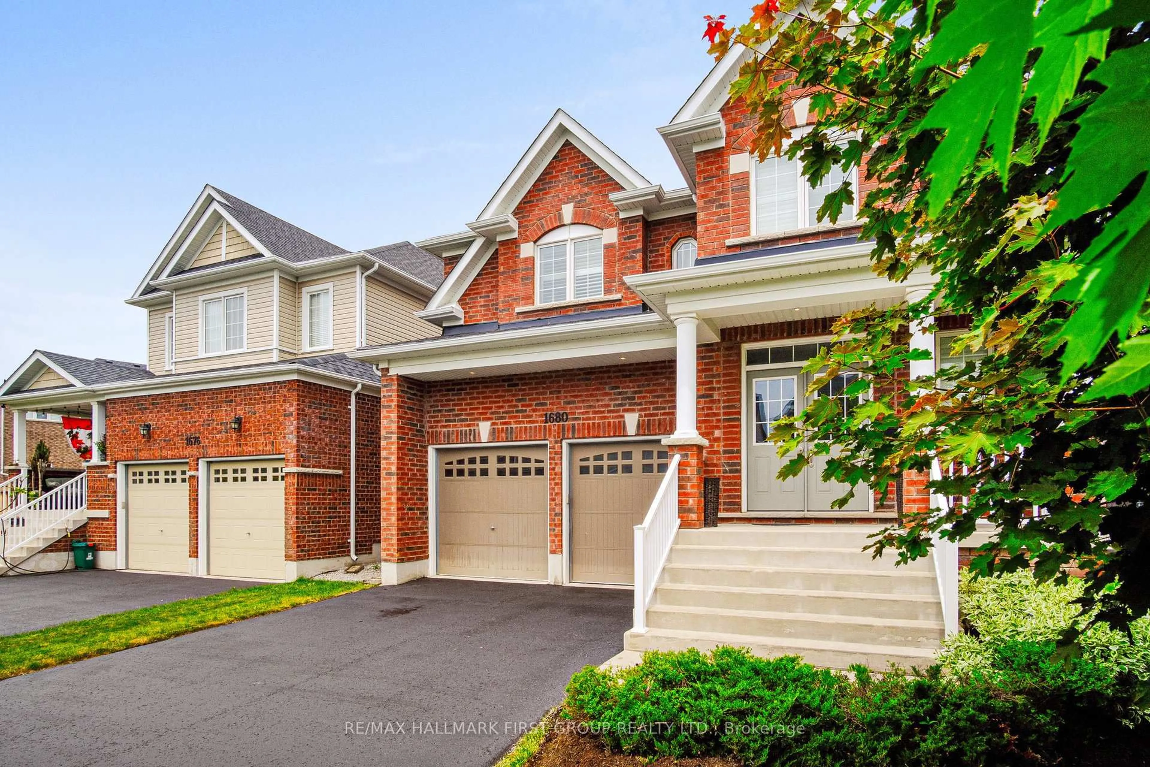 Home with brick exterior material, street for 1680 Frederick Mason Dr, Oshawa Ontario L1K 0X5