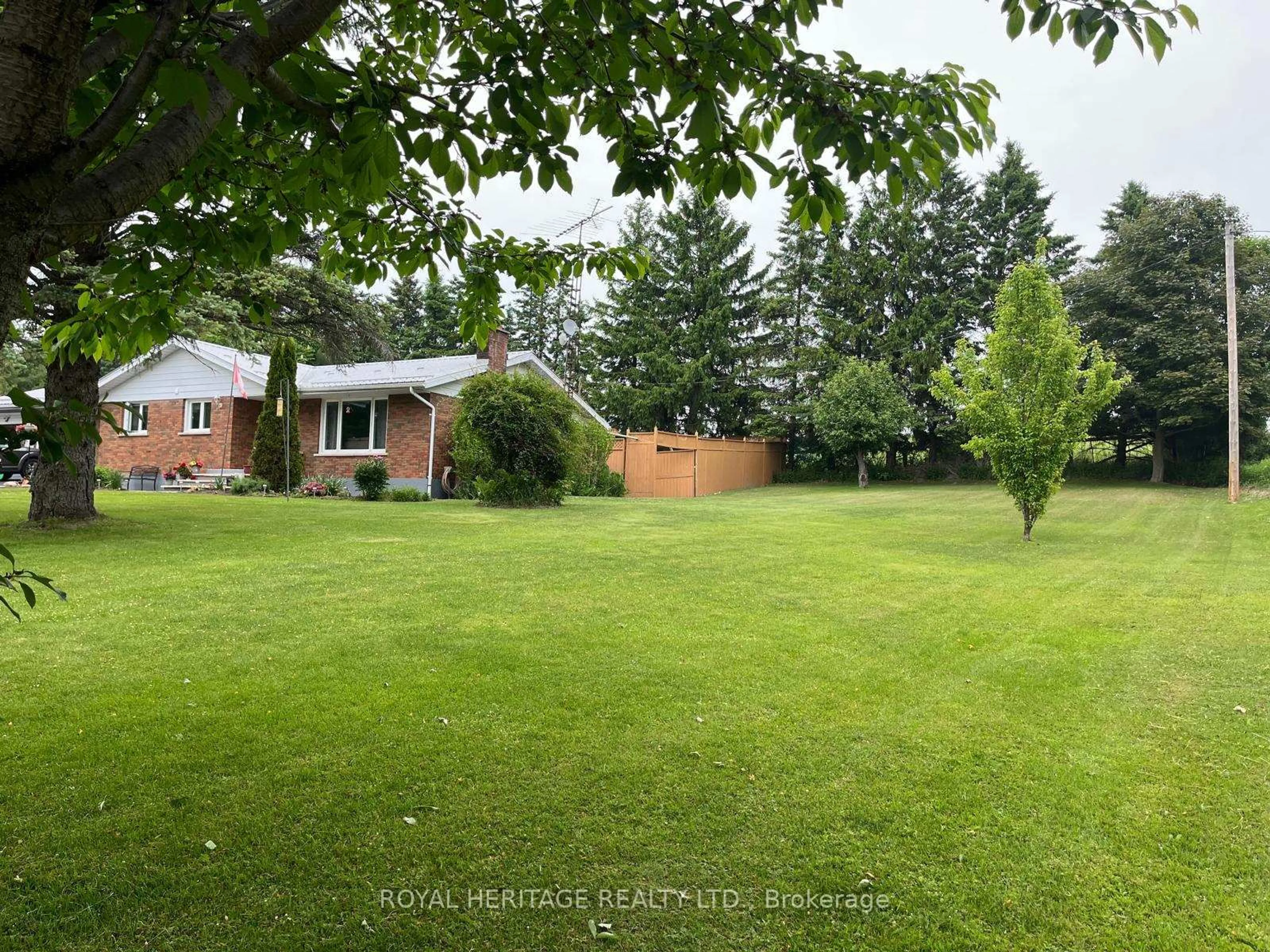 A pic from outside/outdoor area/front of a property/back of a property/a pic from drone, forest/trees view for 6019 Morton Rd, Clarington Ontario L0A 1E0