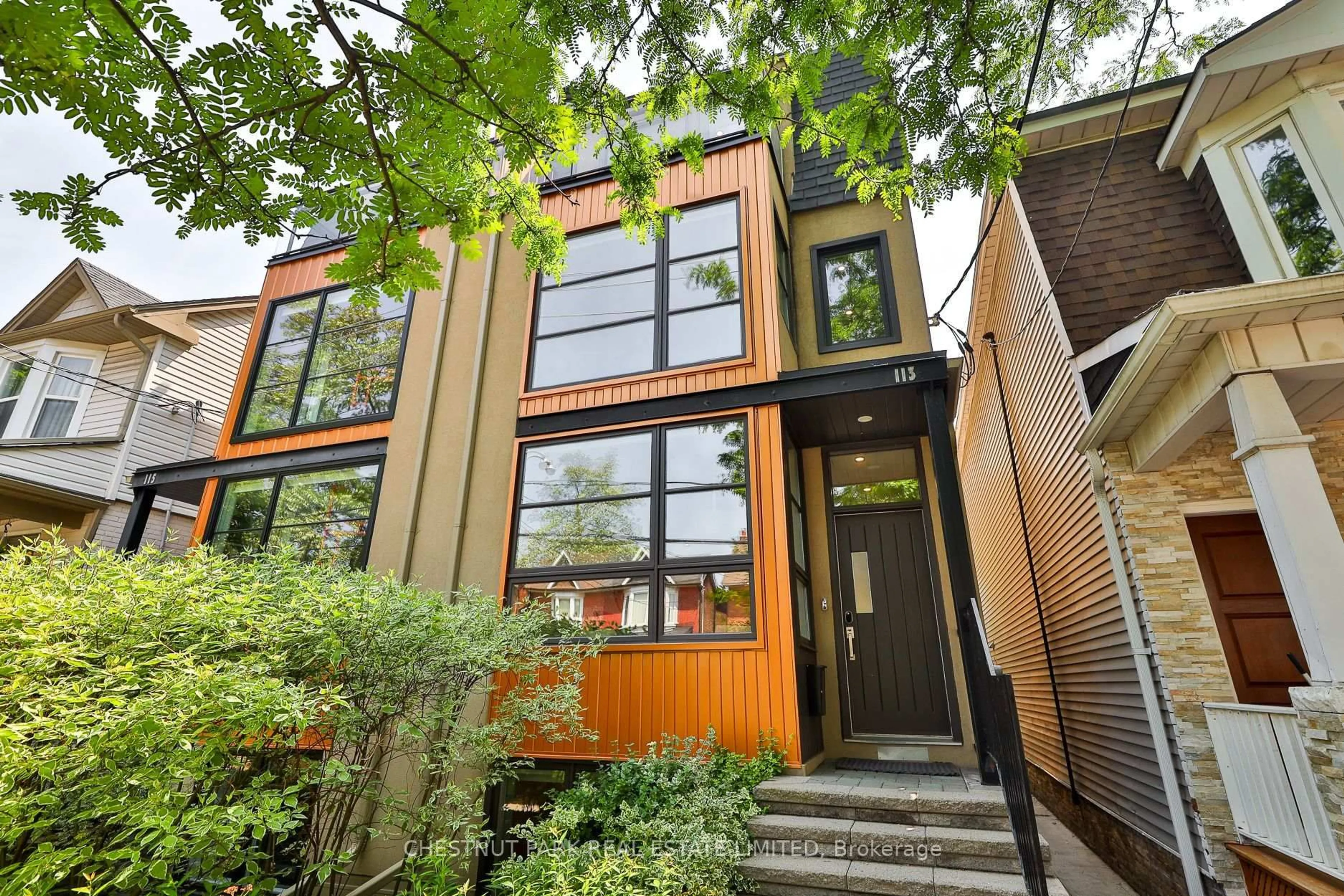 Home with brick exterior material, street for 113 Cambridge Ave, Toronto Ontario M4K 2L7