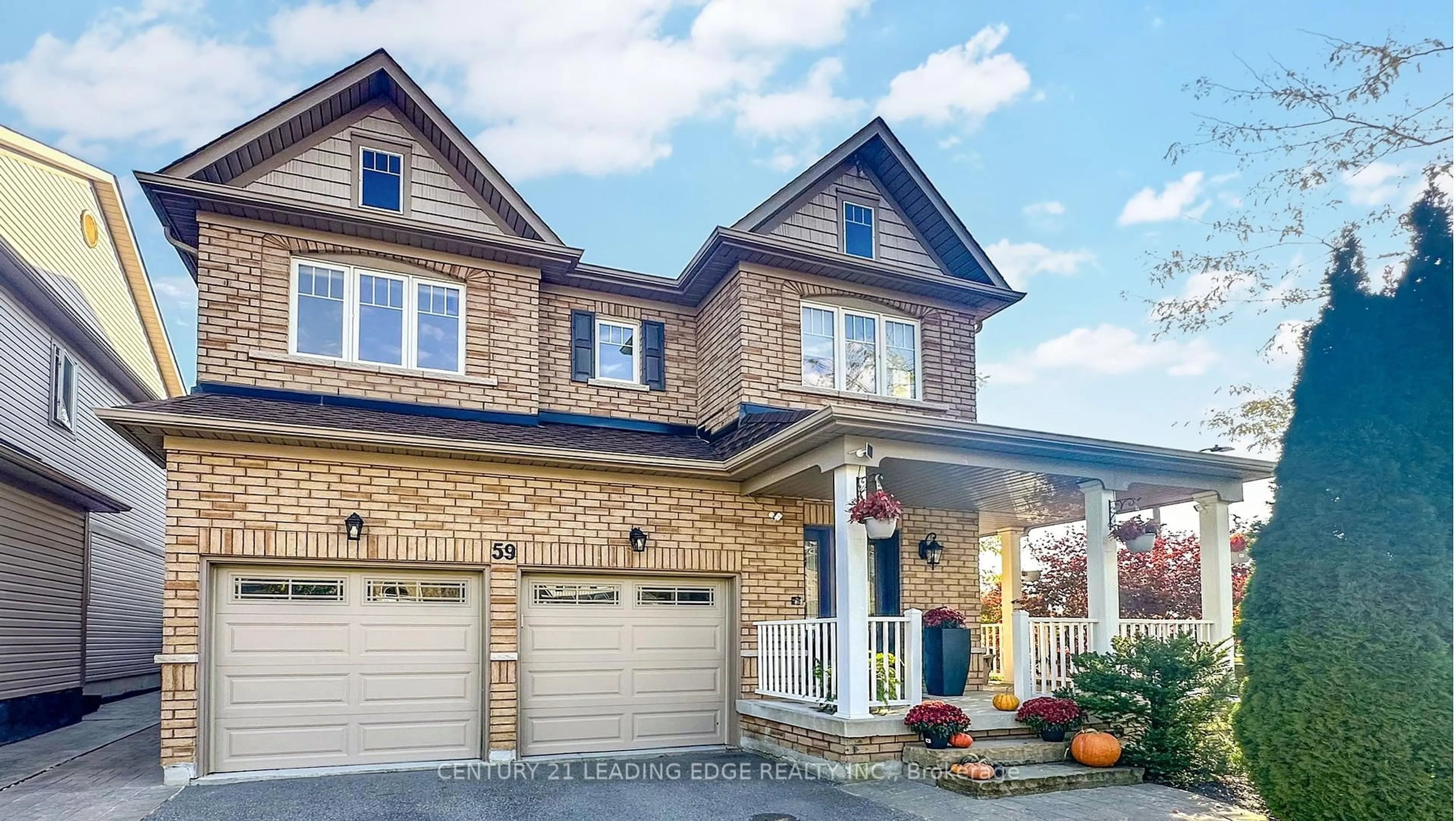 Home with brick exterior material, street for 59 ROBERT ATTERSLEY Dr, Whitby Ontario L1R 0B6