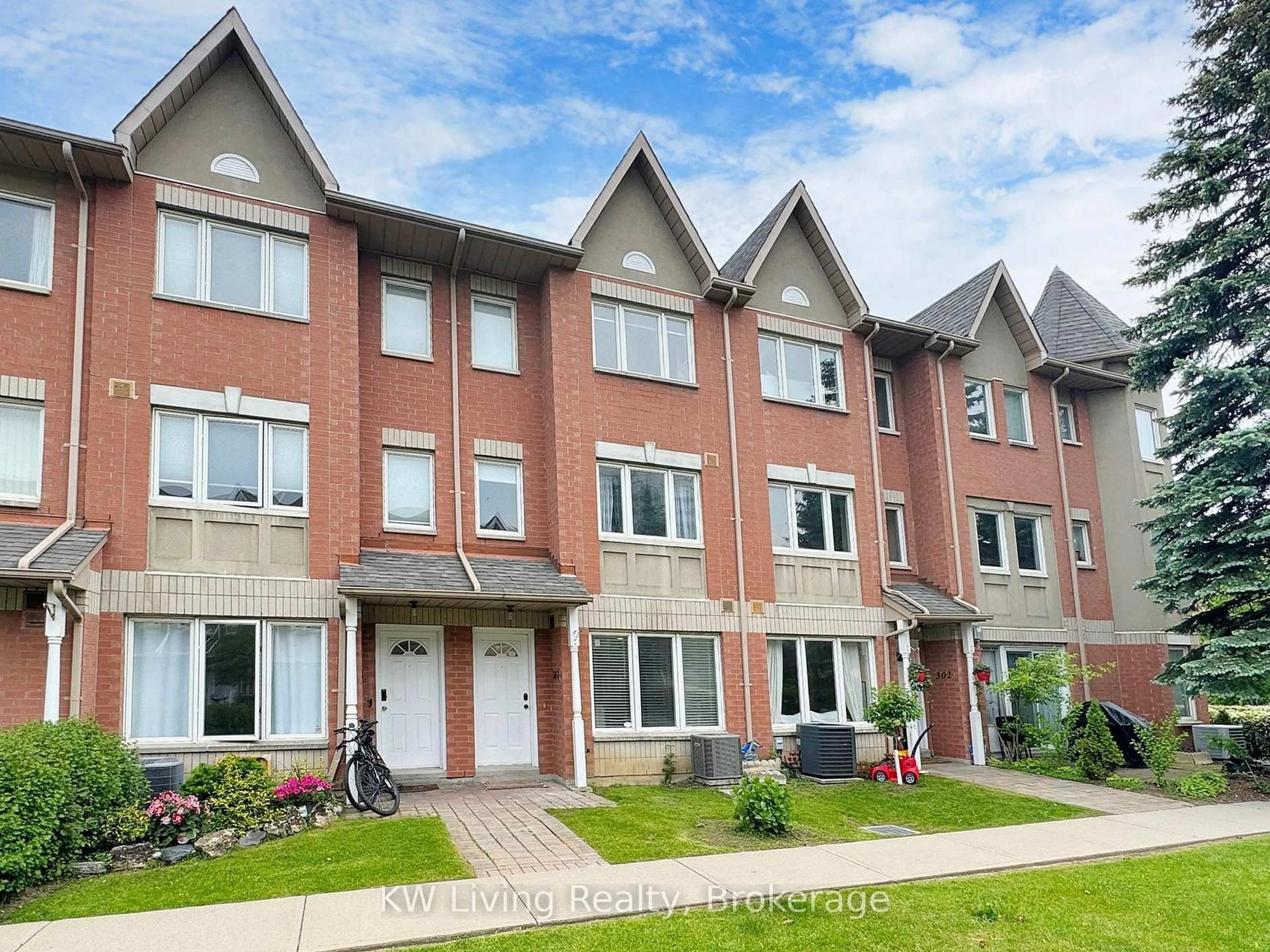 Home with brick exterior material, street for 29 Rosebank Dr #303, Toronto Ontario M1B 5Y7