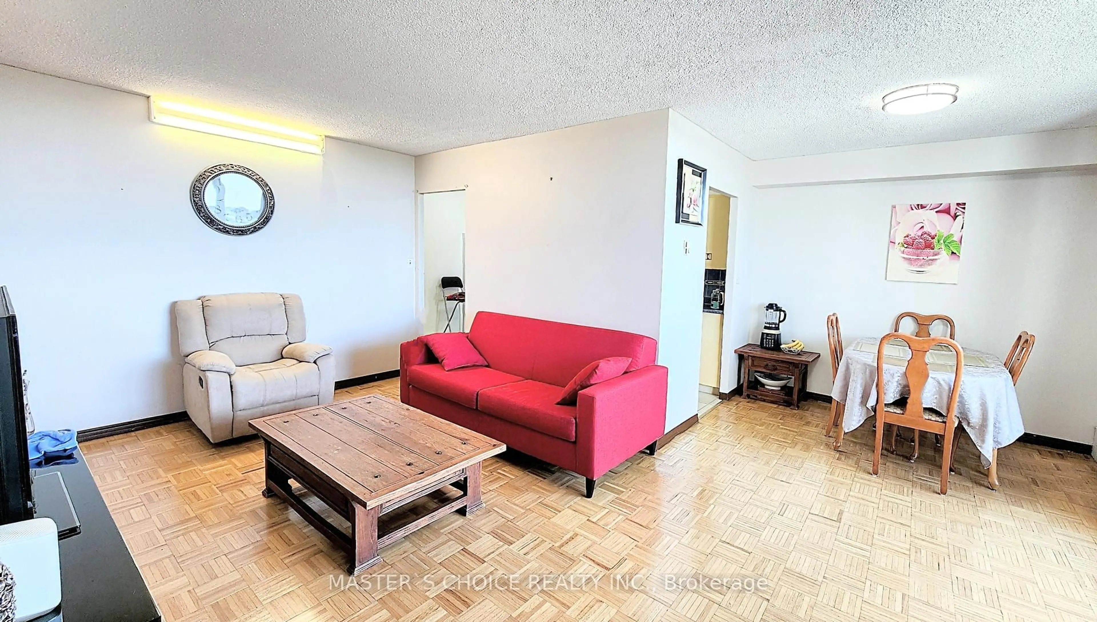 Living room with furniture, unknown for 1250 Bridletowne Circ #1611, Toronto Ontario M1W 2V1