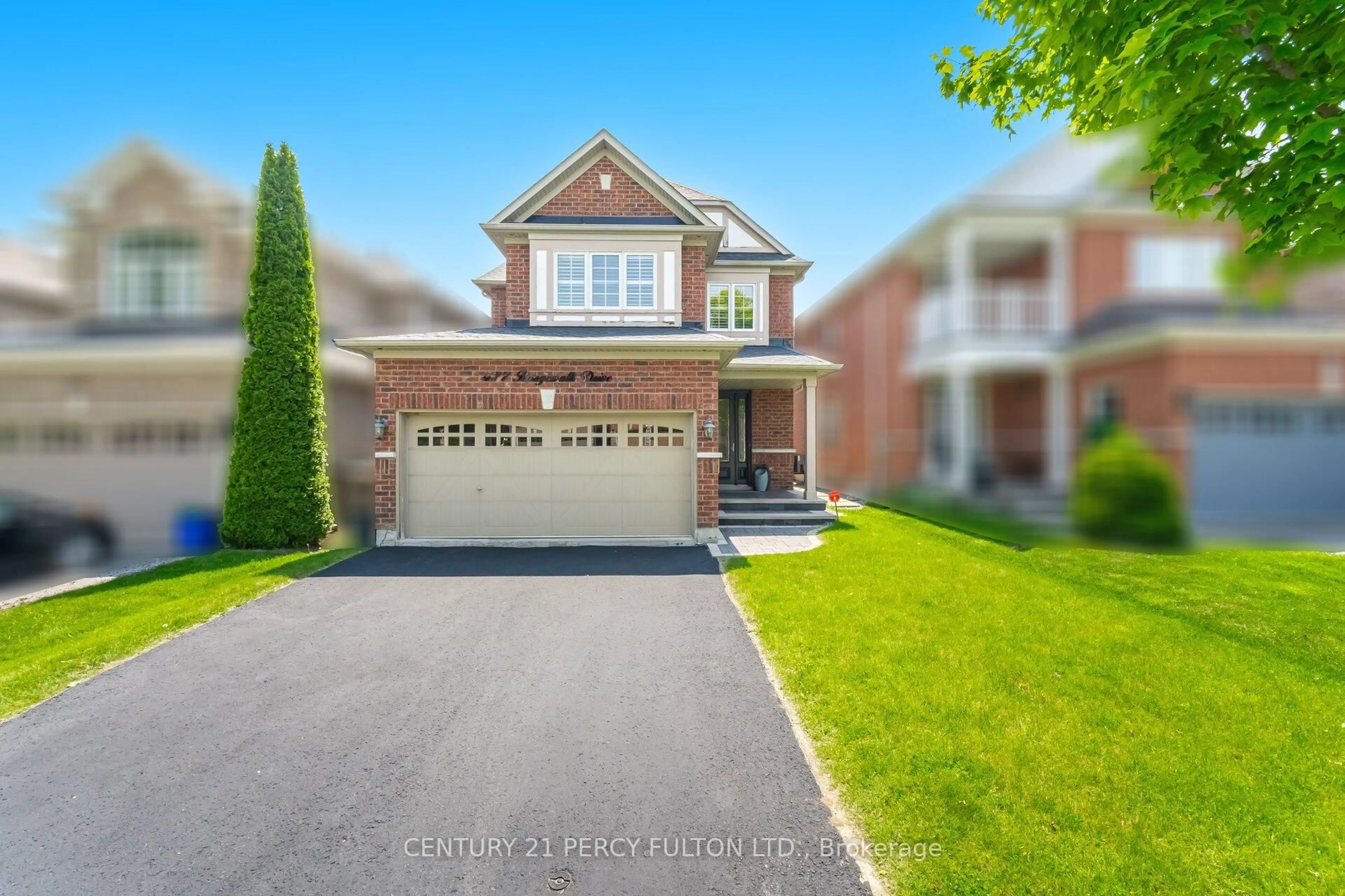 Home with brick exterior material, street for 477 Rougewalk Dr, Pickering Ontario L1X 0A1