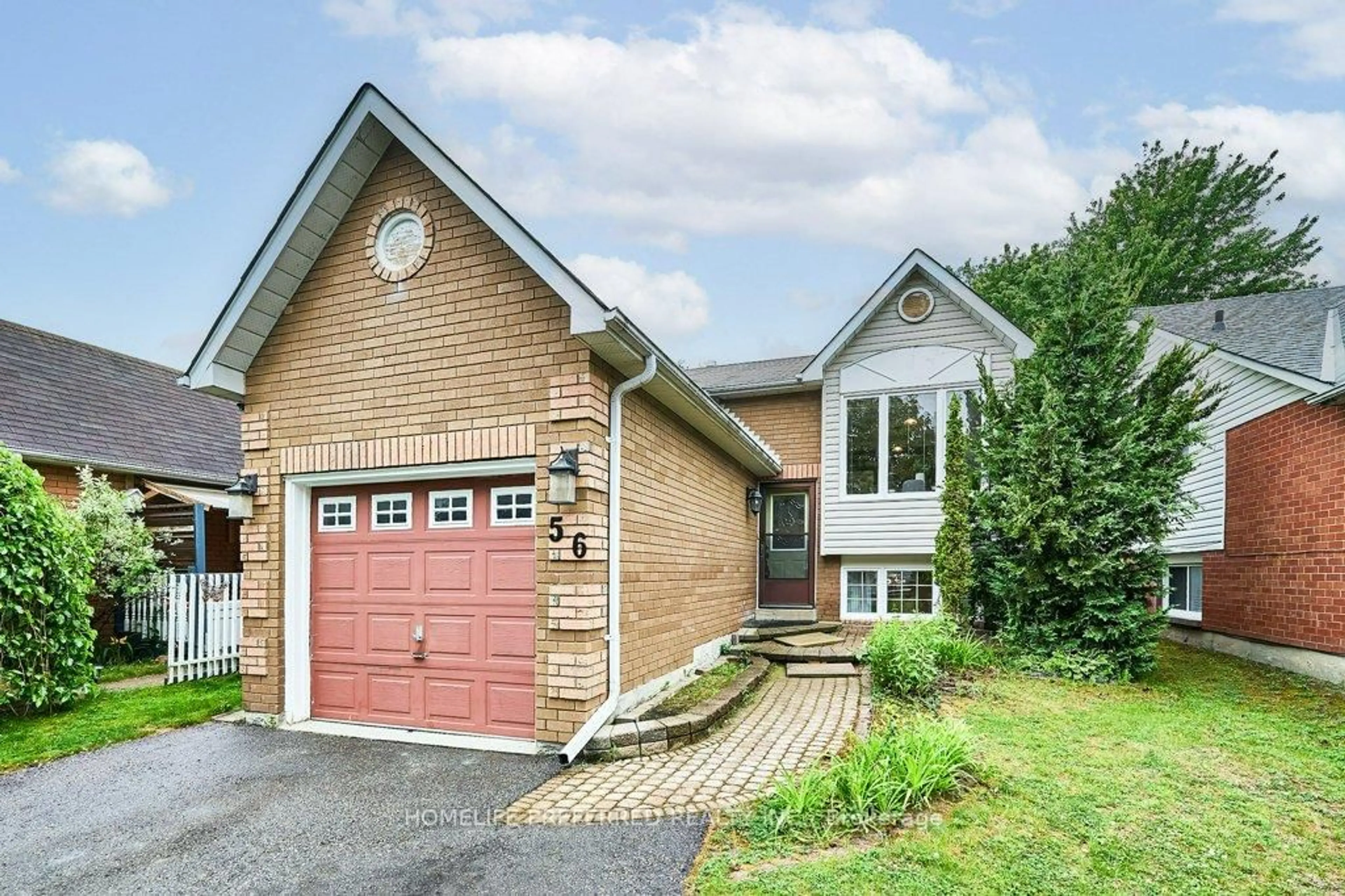 Home with brick exterior material, street for 56 Champine Sq, Clarington Ontario L1C 4W2