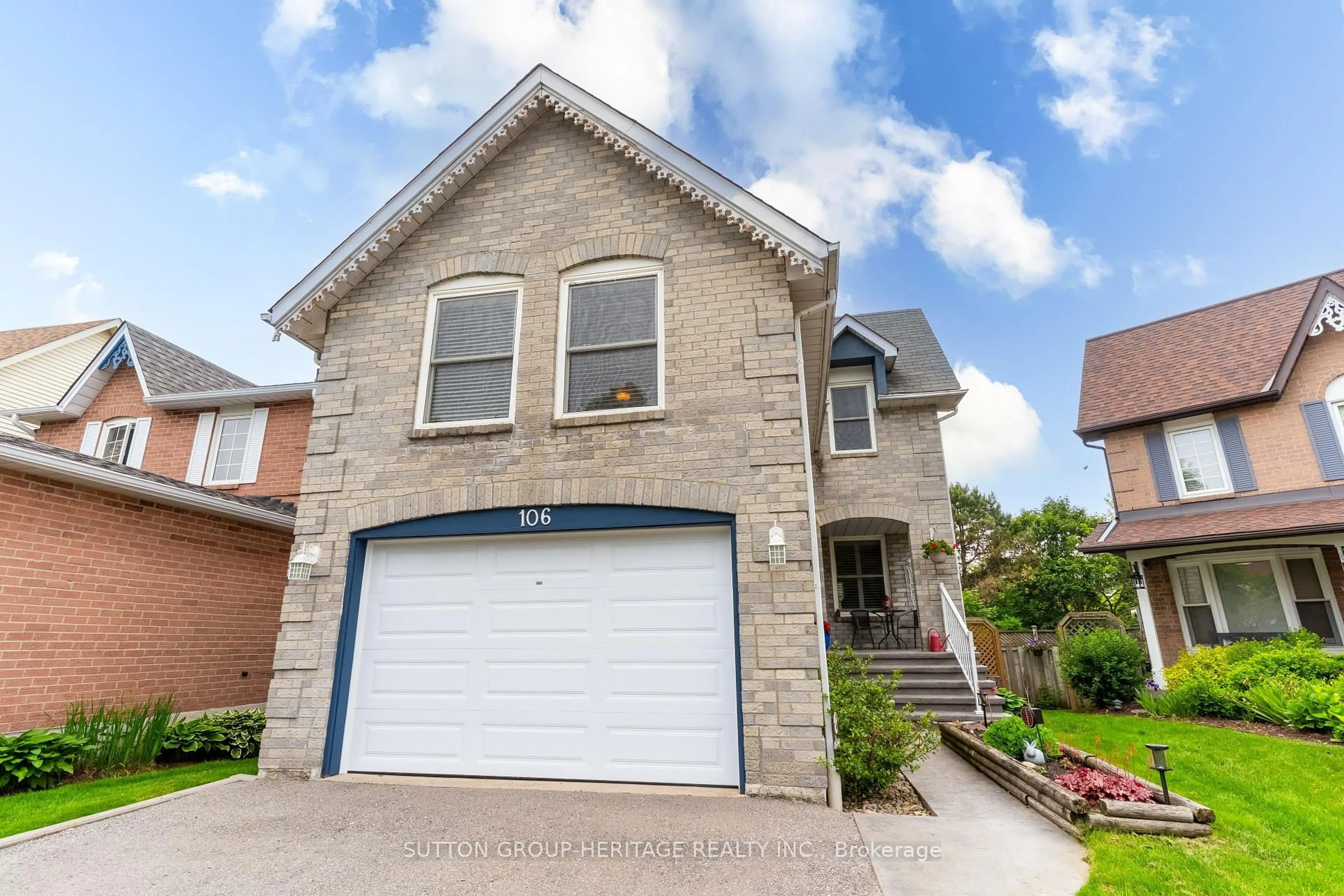 Home with brick exterior material, street for 106 CORNWALL Dr, Ajax Ontario L1T 3E7