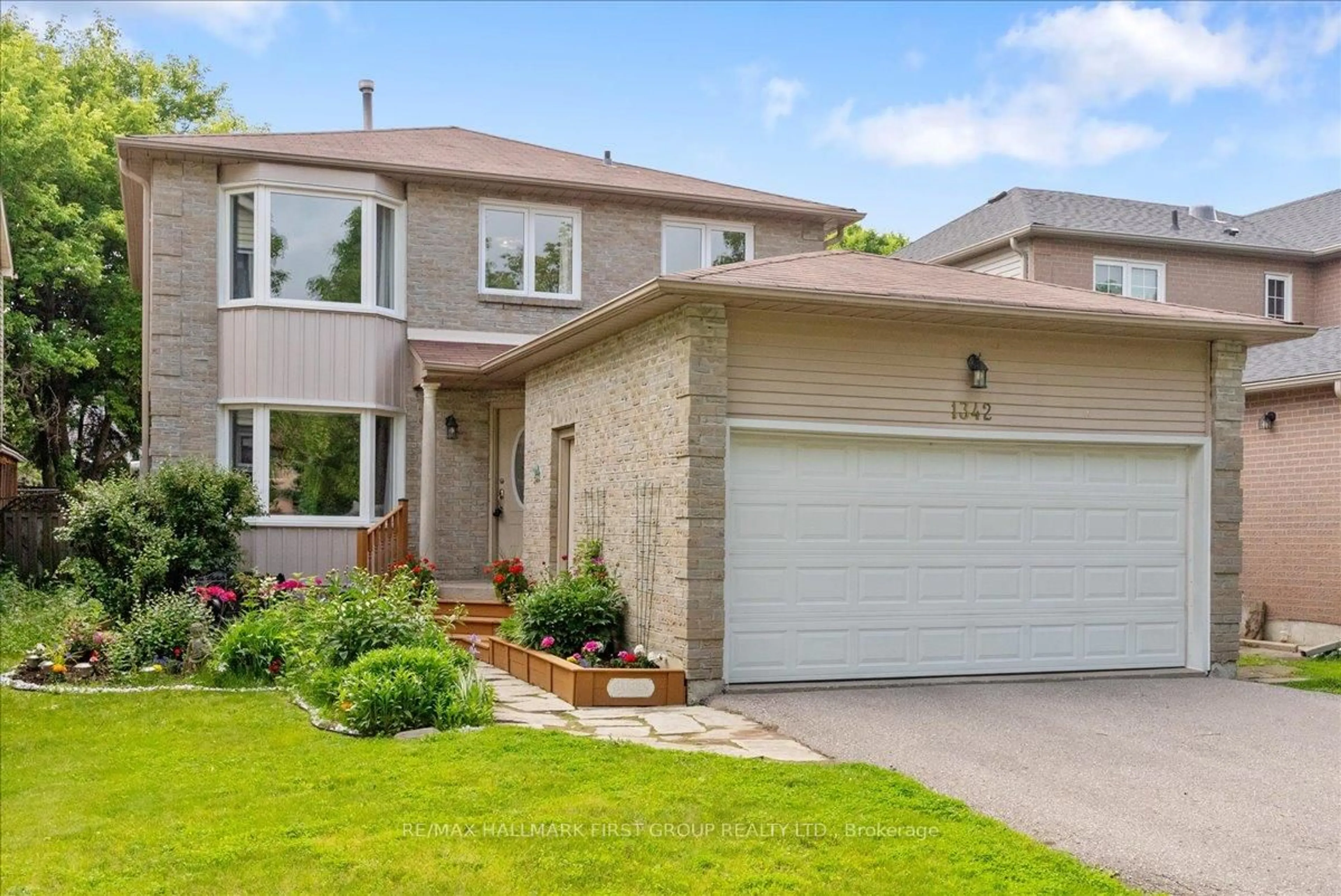 Home with brick exterior material, street for 1342 Anton Sq, Pickering Ontario L1V 5S6