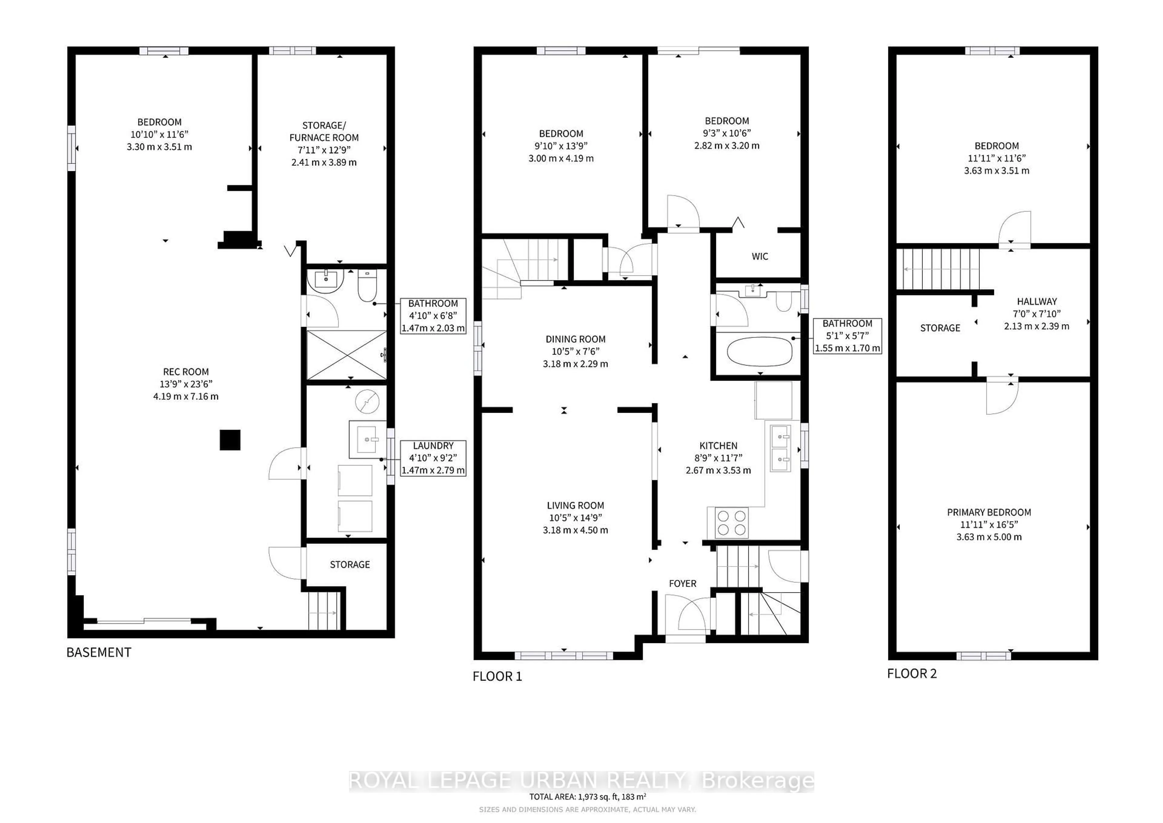 Floor plan for 61 Binswood Ave, Toronto Ontario M4C 3N8