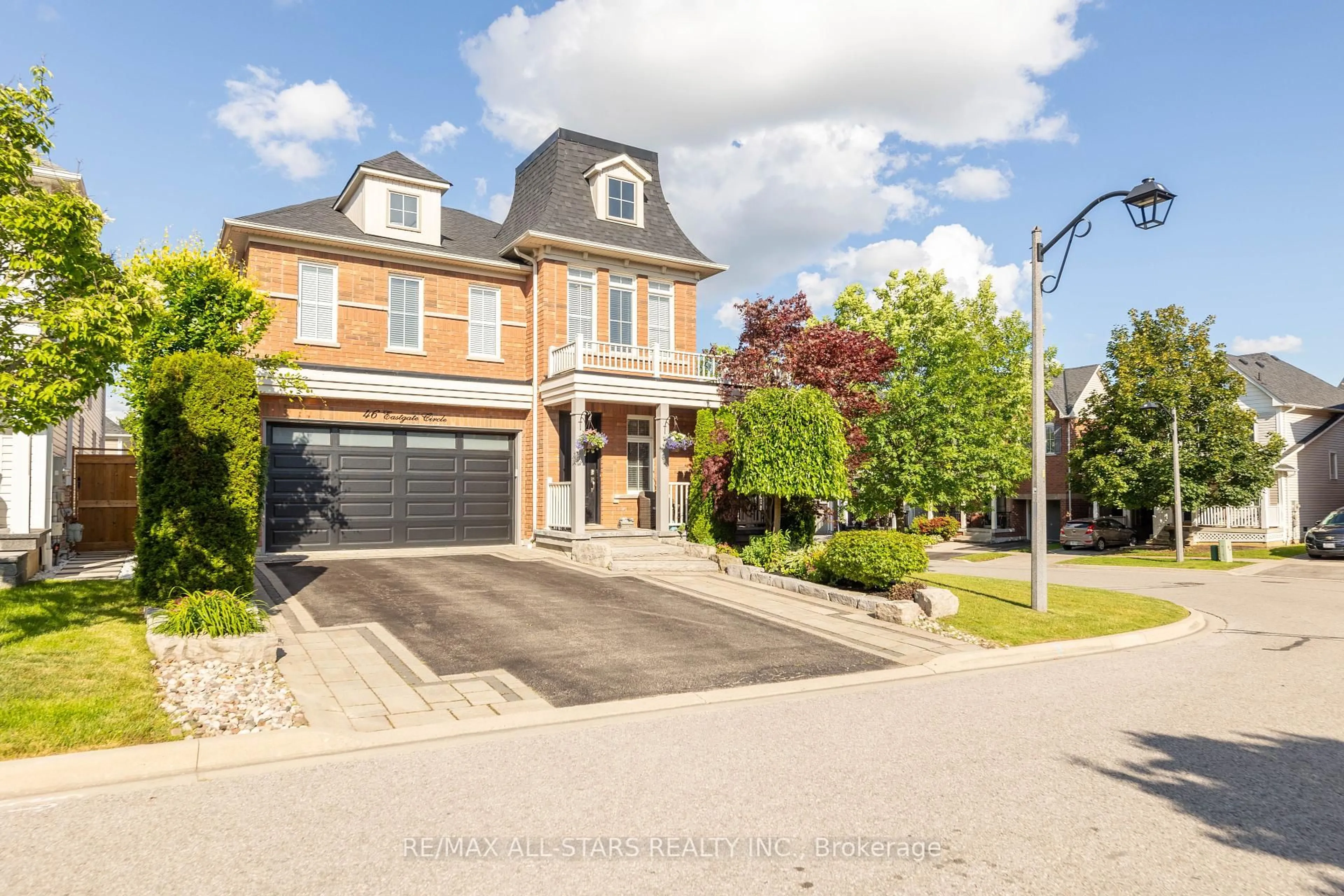 Home with brick exterior material, street for 46 Eastgate Circ, Whitby Ontario L1M 2N4