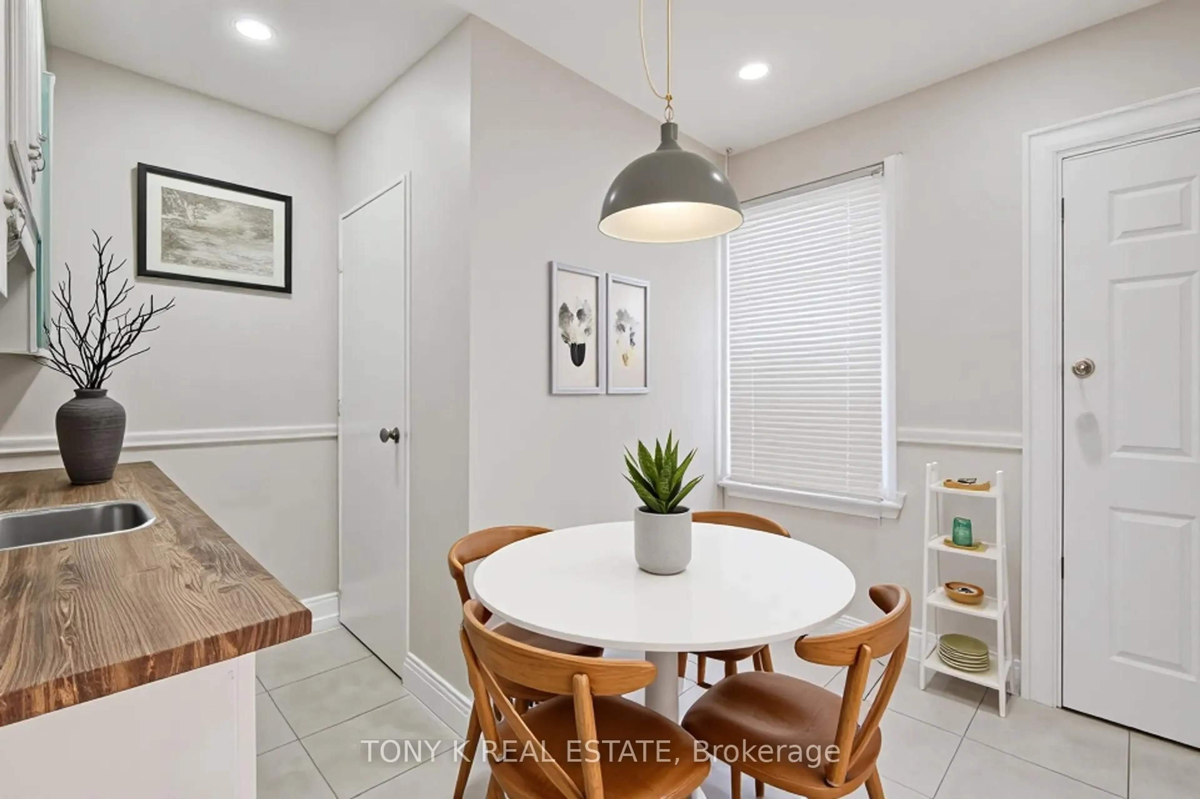Dining room, ceramic/tile floor for 1058 Woodbine Ave, Toronto Ontario M4C 4C5