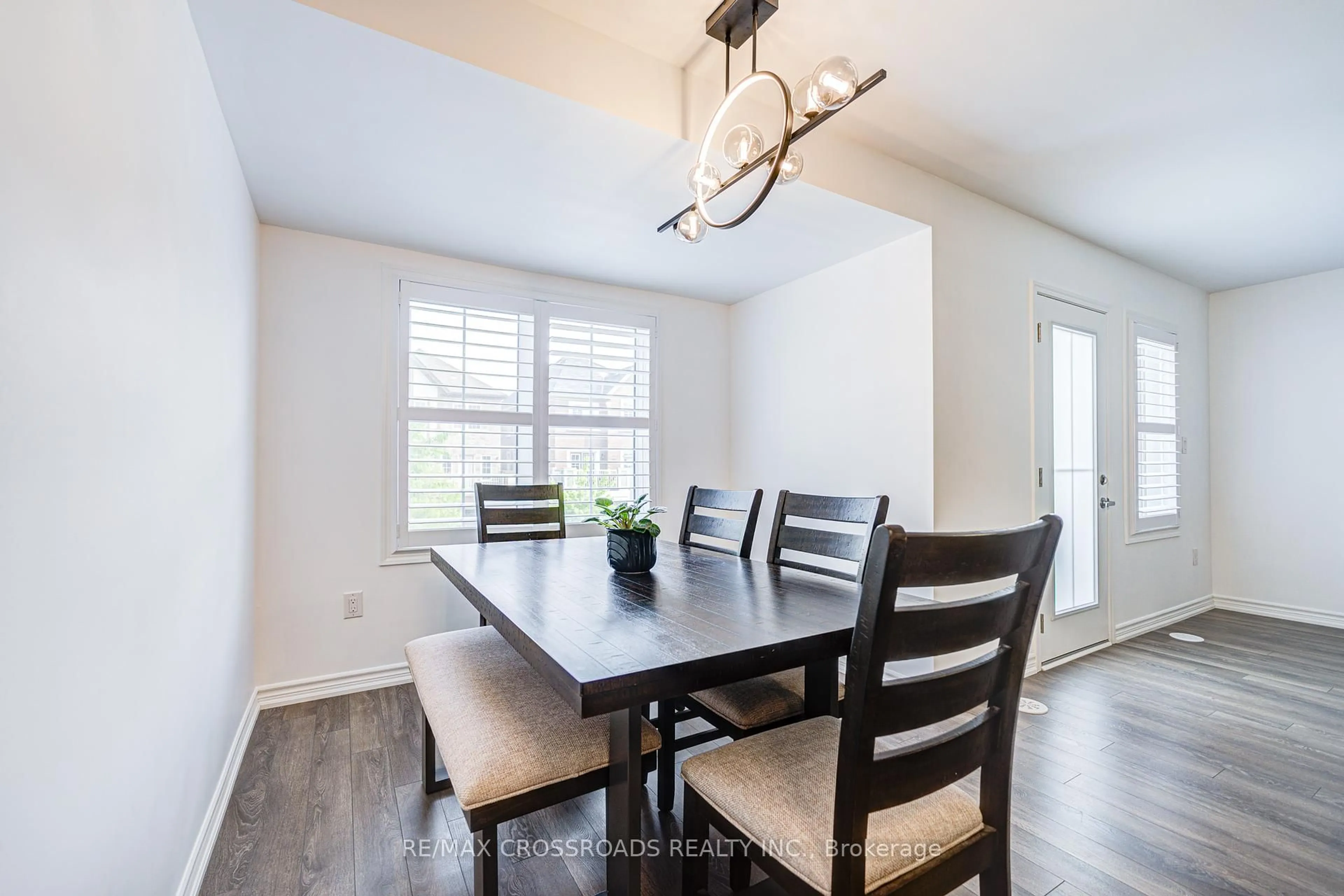 Dining room, wood/laminate floor for 13 Goldeye St, Whitby Ontario L1P 0E5