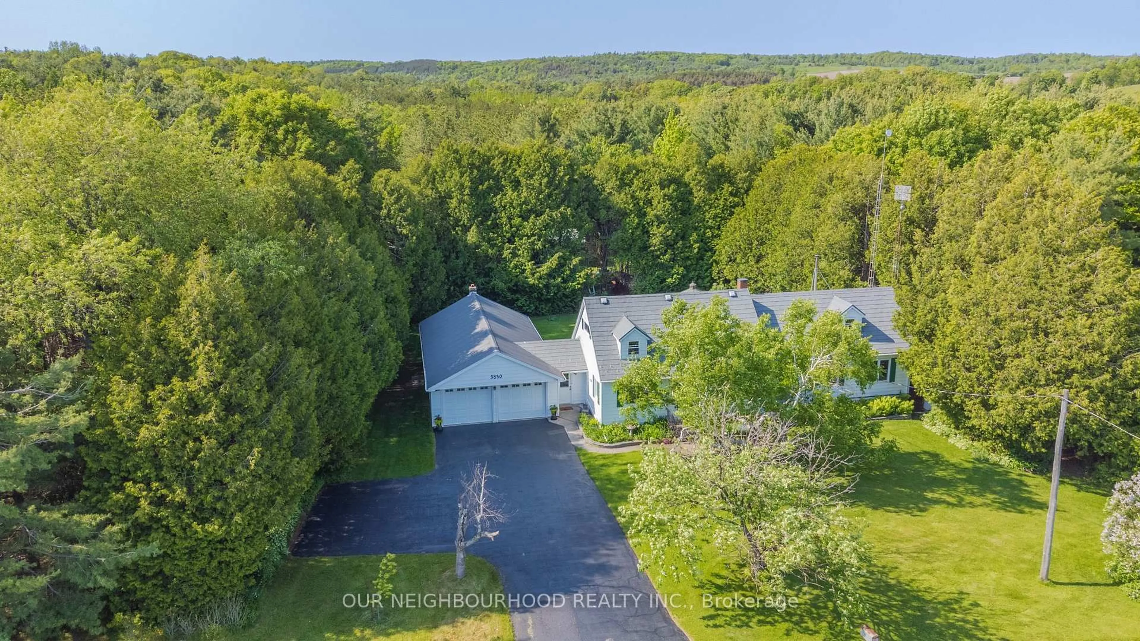 A pic from outside/outdoor area/front of a property/back of a property/a pic from drone, unknown for 3830 Concession 8 Rd, Clarington Ontario L1C 3K2