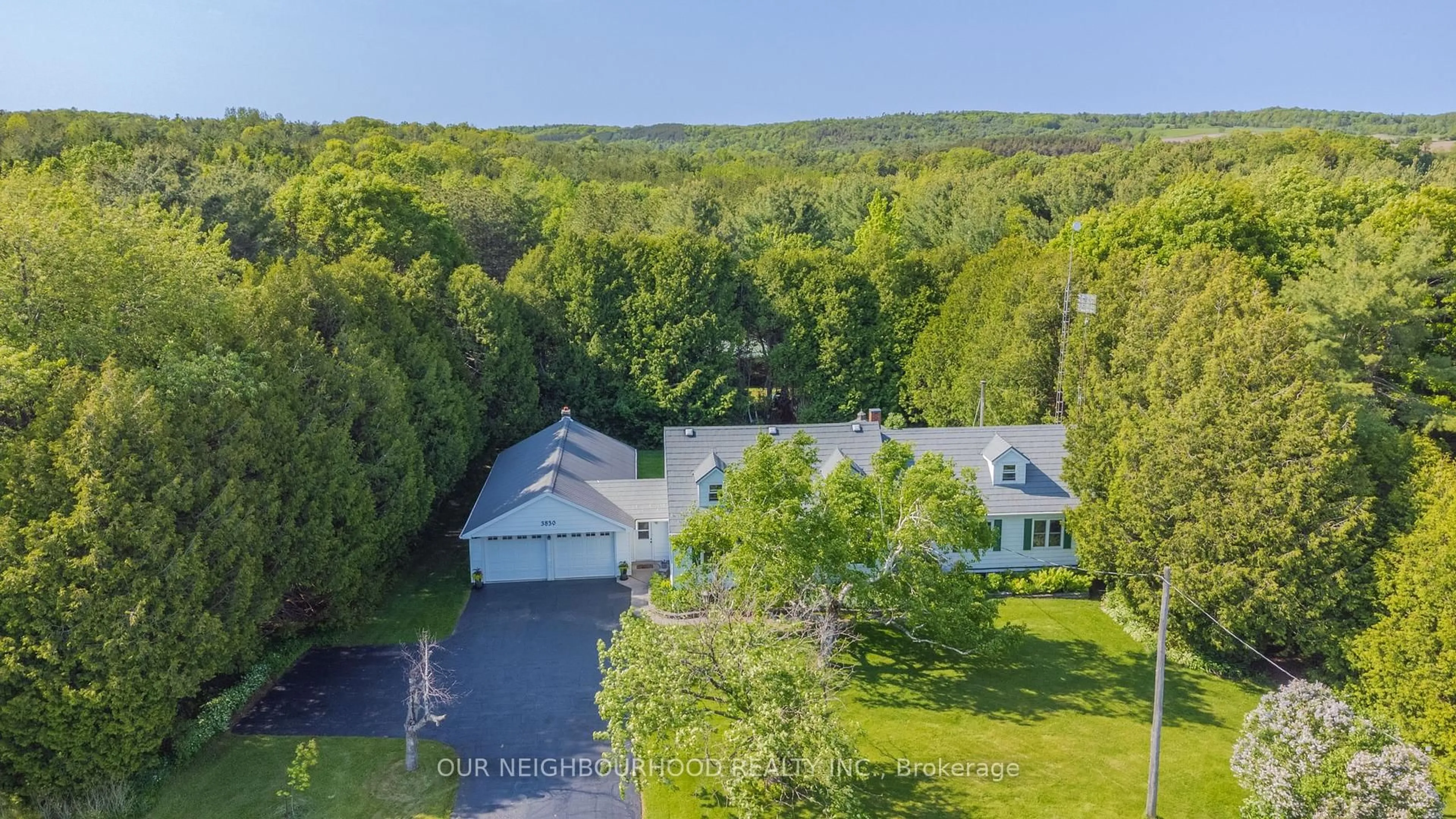 A pic from outside/outdoor area/front of a property/back of a property/a pic from drone, unknown for 3830 Concession 8 Rd, Clarington Ontario L1C 3K2