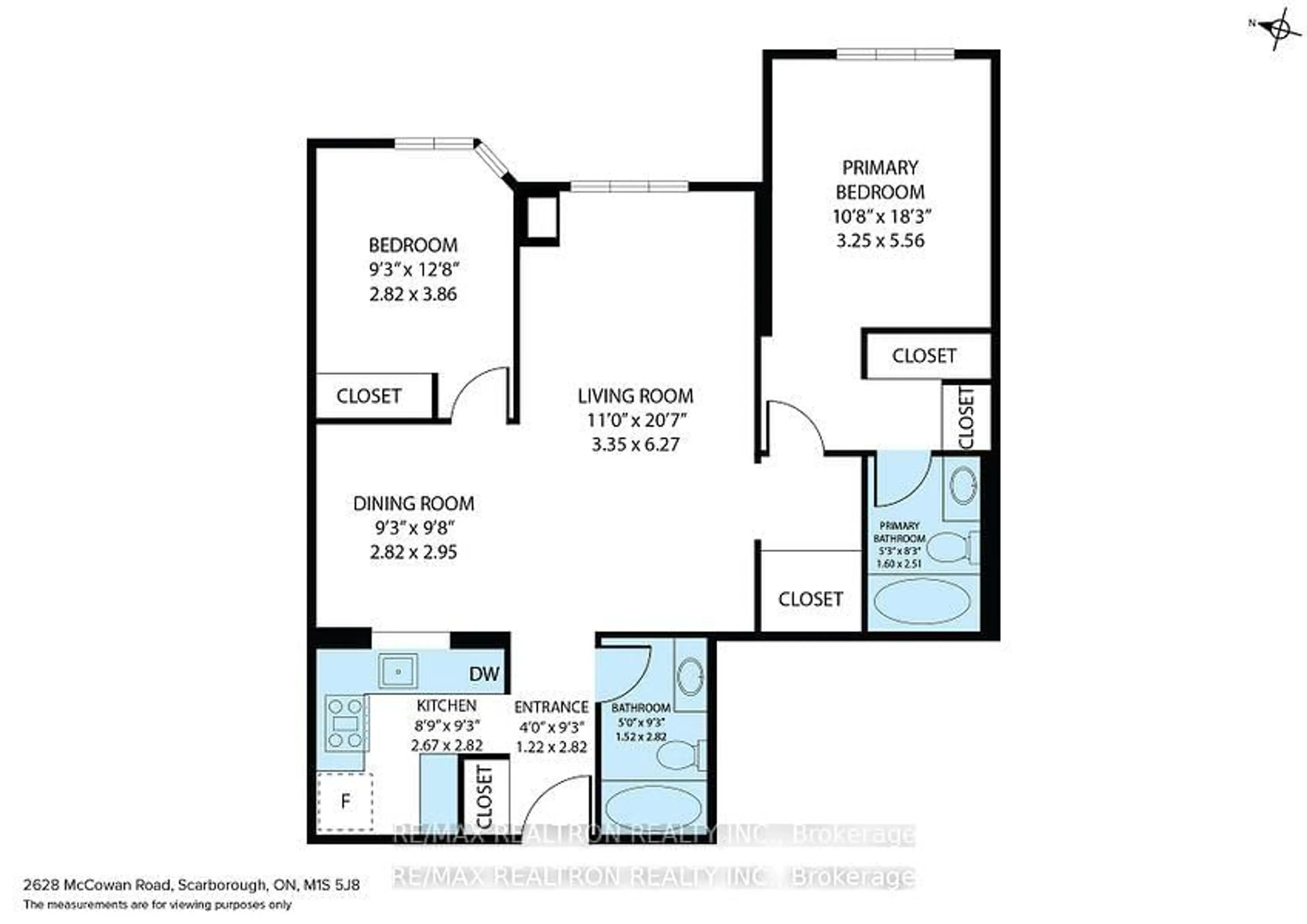 Floor plan for 2628 Mccowan Rd #317, Toronto Ontario M1S 5J8