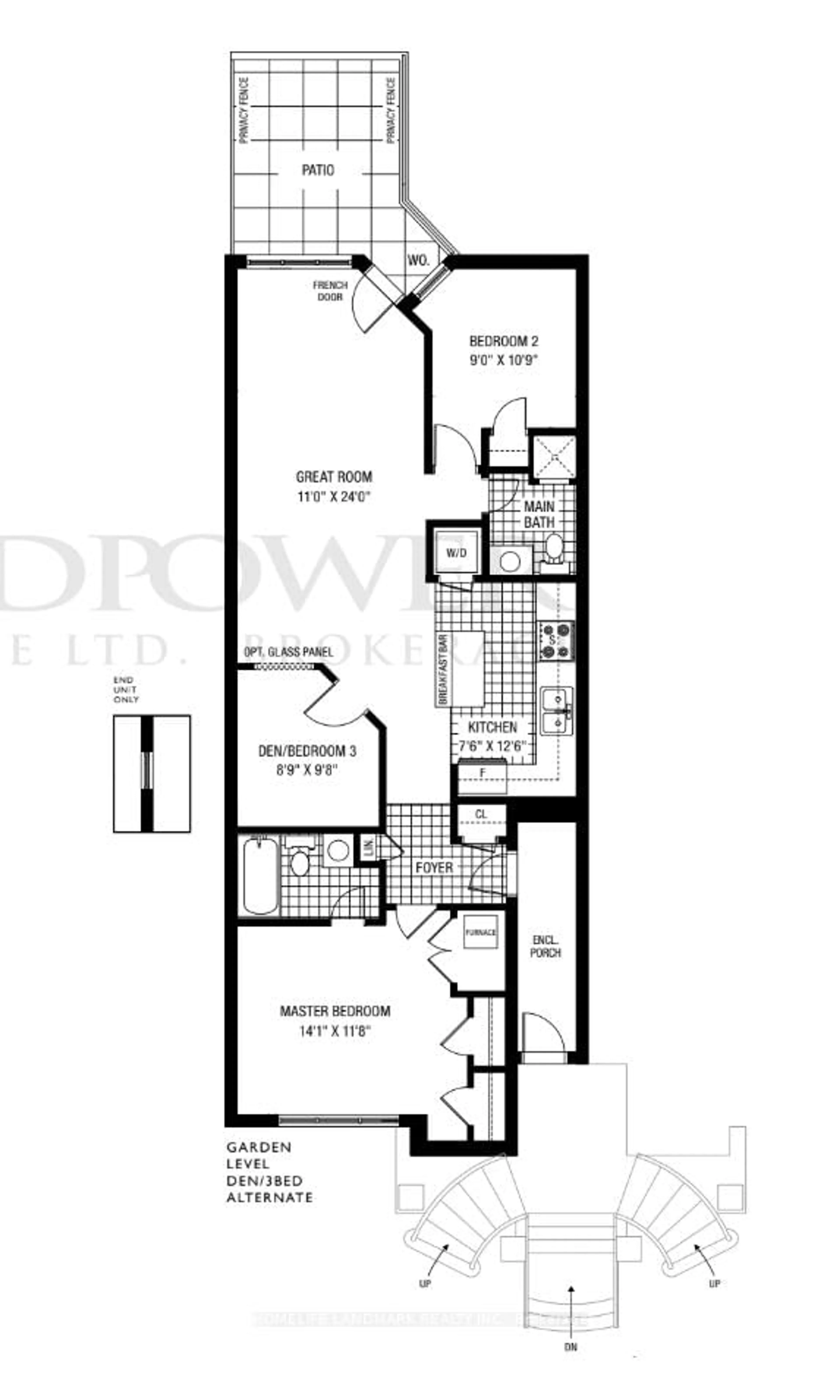 Floor plan for 13 Eaton Park Lane #17, Toronto Ontario M1W 0A5