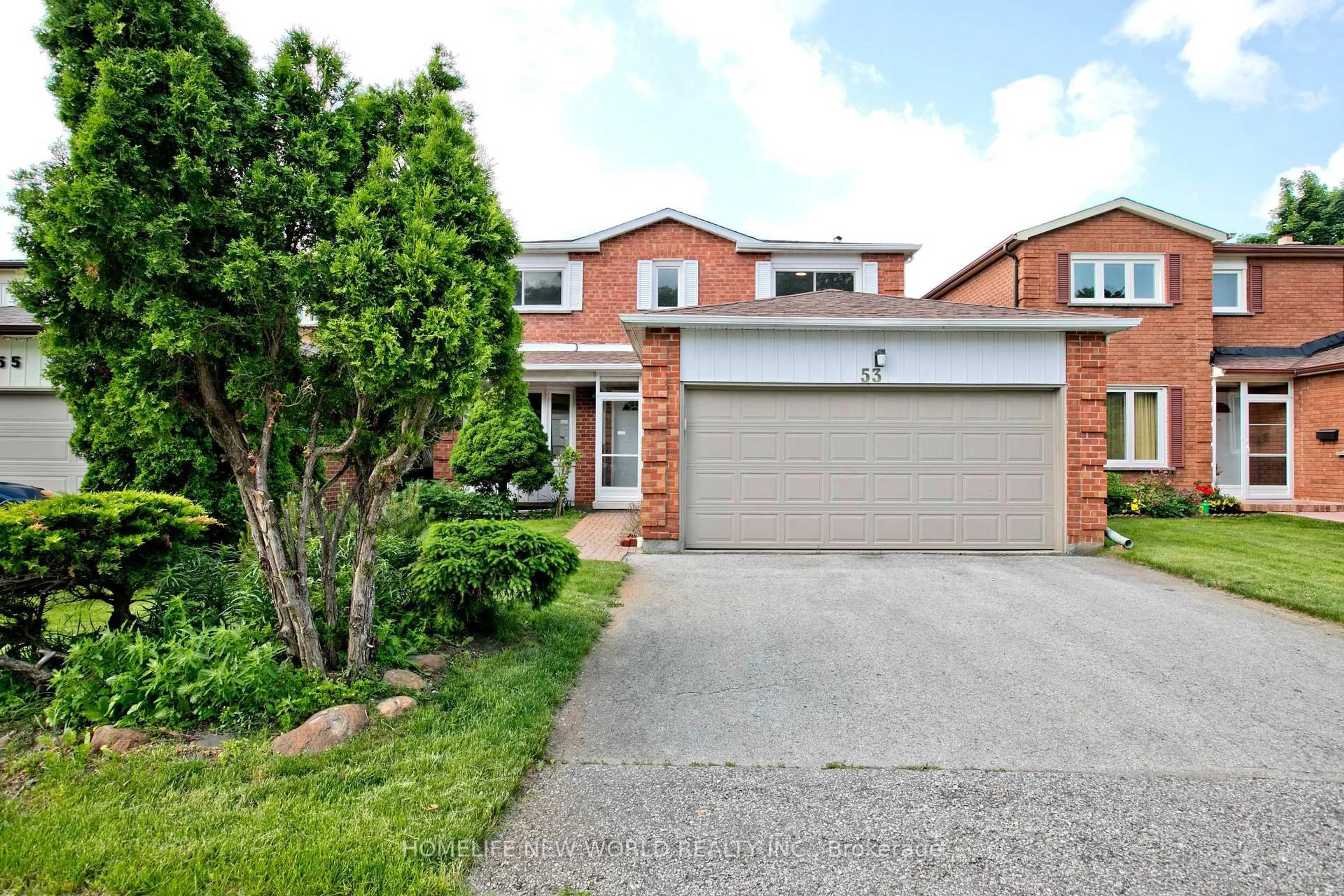 Home with brick exterior material, street for 53 Sanwood Blvd, Toronto Ontario M1V 3L6