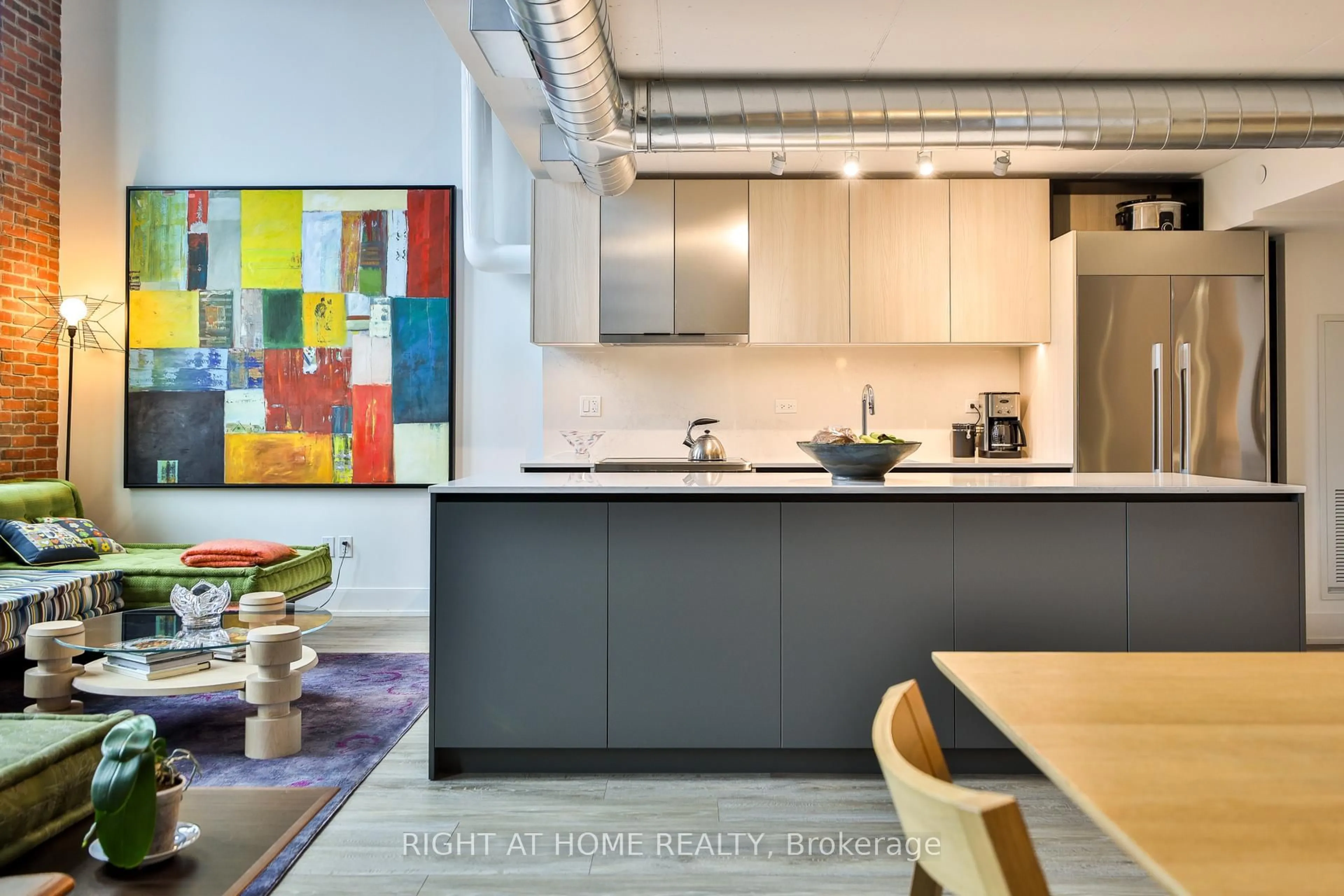 Contemporary kitchen, unknown for 150 Logan Ave #409, Toronto Ontario M4M 0E4