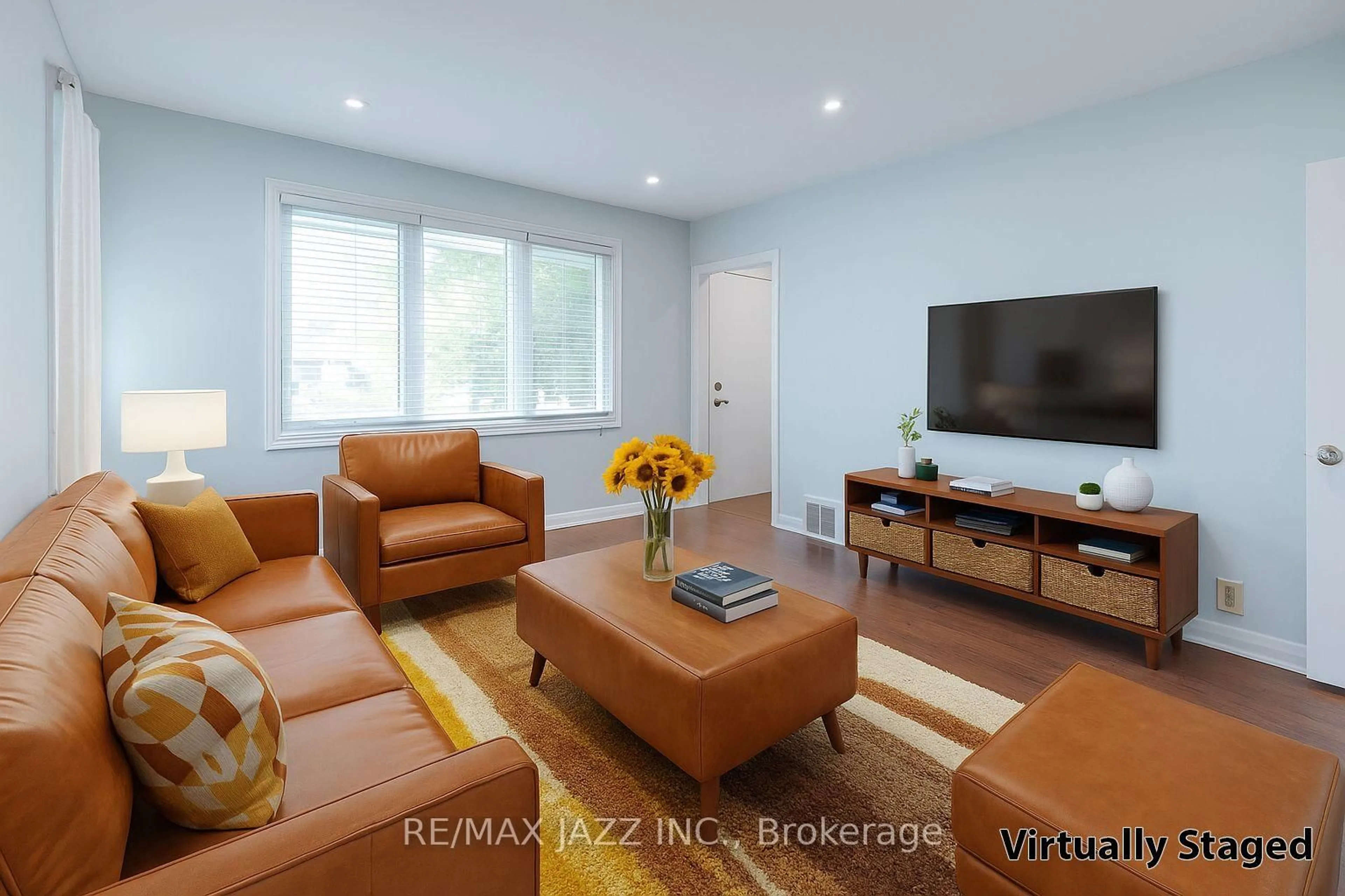 Living room with furniture, wood/laminate floor for 228 Gibbons St, Oshawa Ontario L1J 4Y6