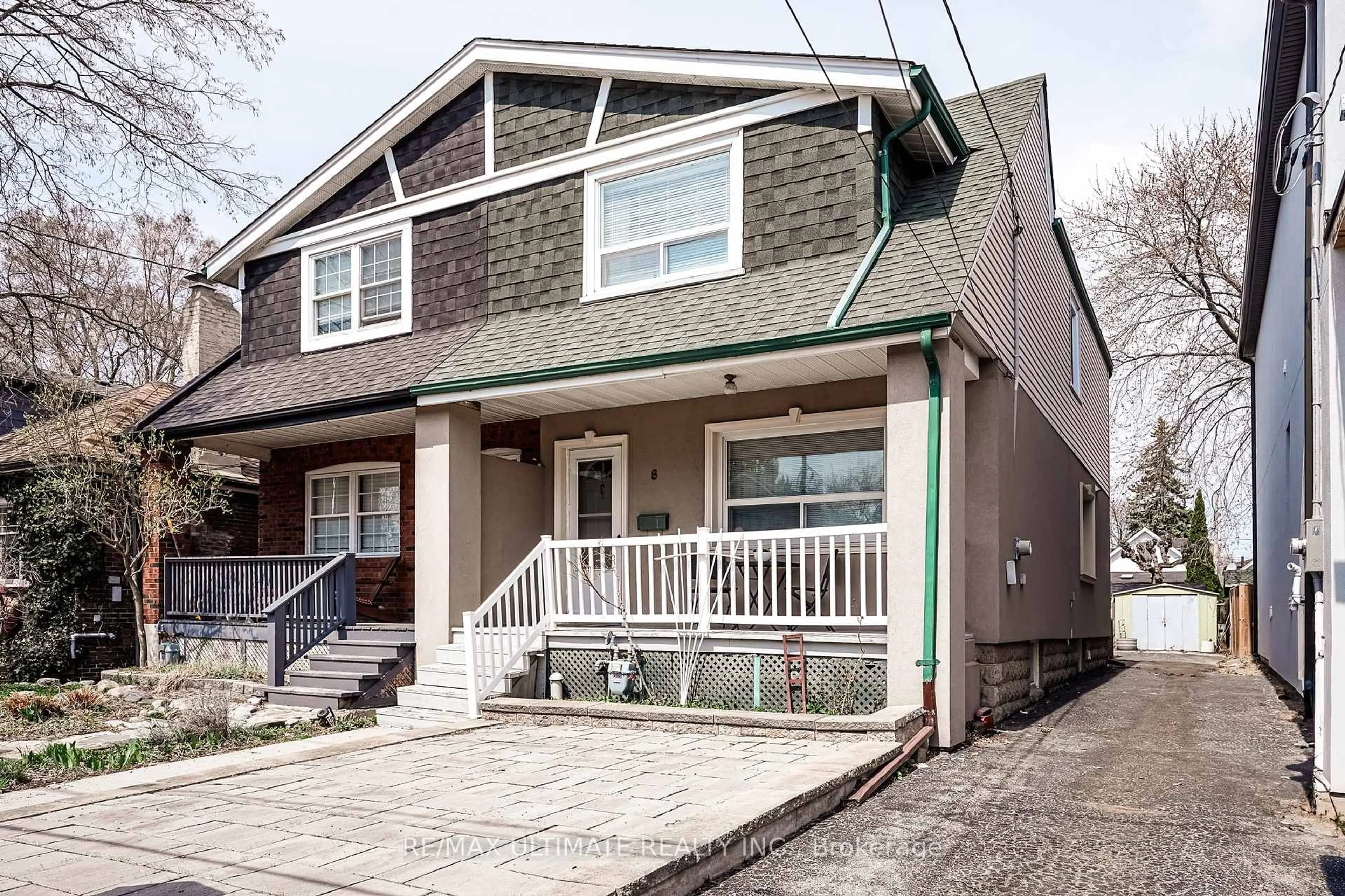 Home with vinyl exterior material, street for 8 Doncaster Ave, Toronto Ontario M4C 1Y5
