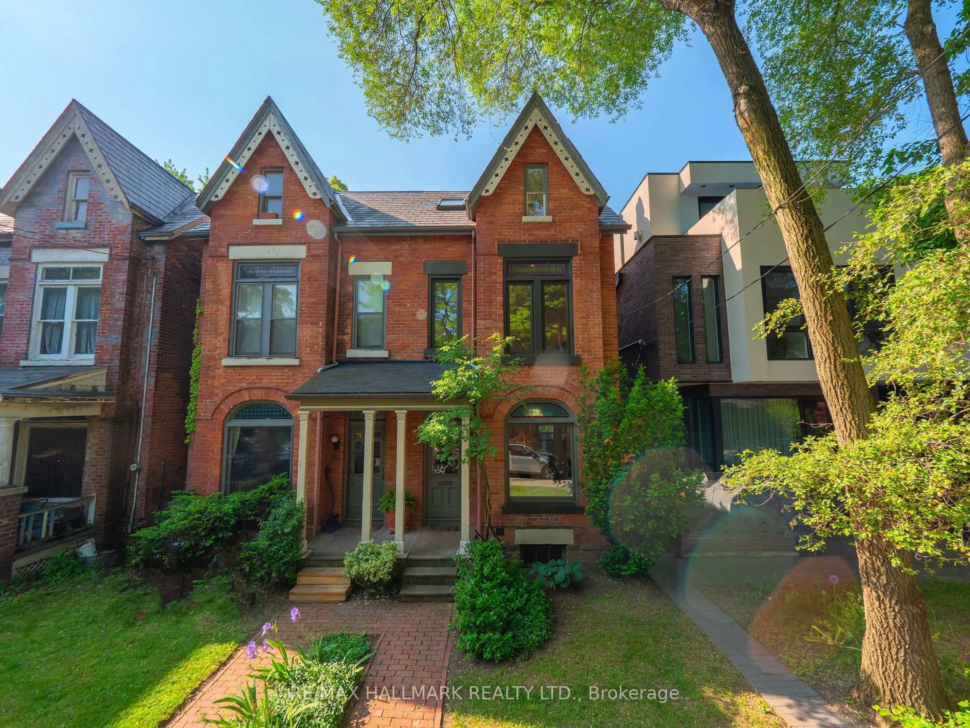 Home with brick exterior material, street for 67 Langley Ave, Toronto Ontario M4K 1B4