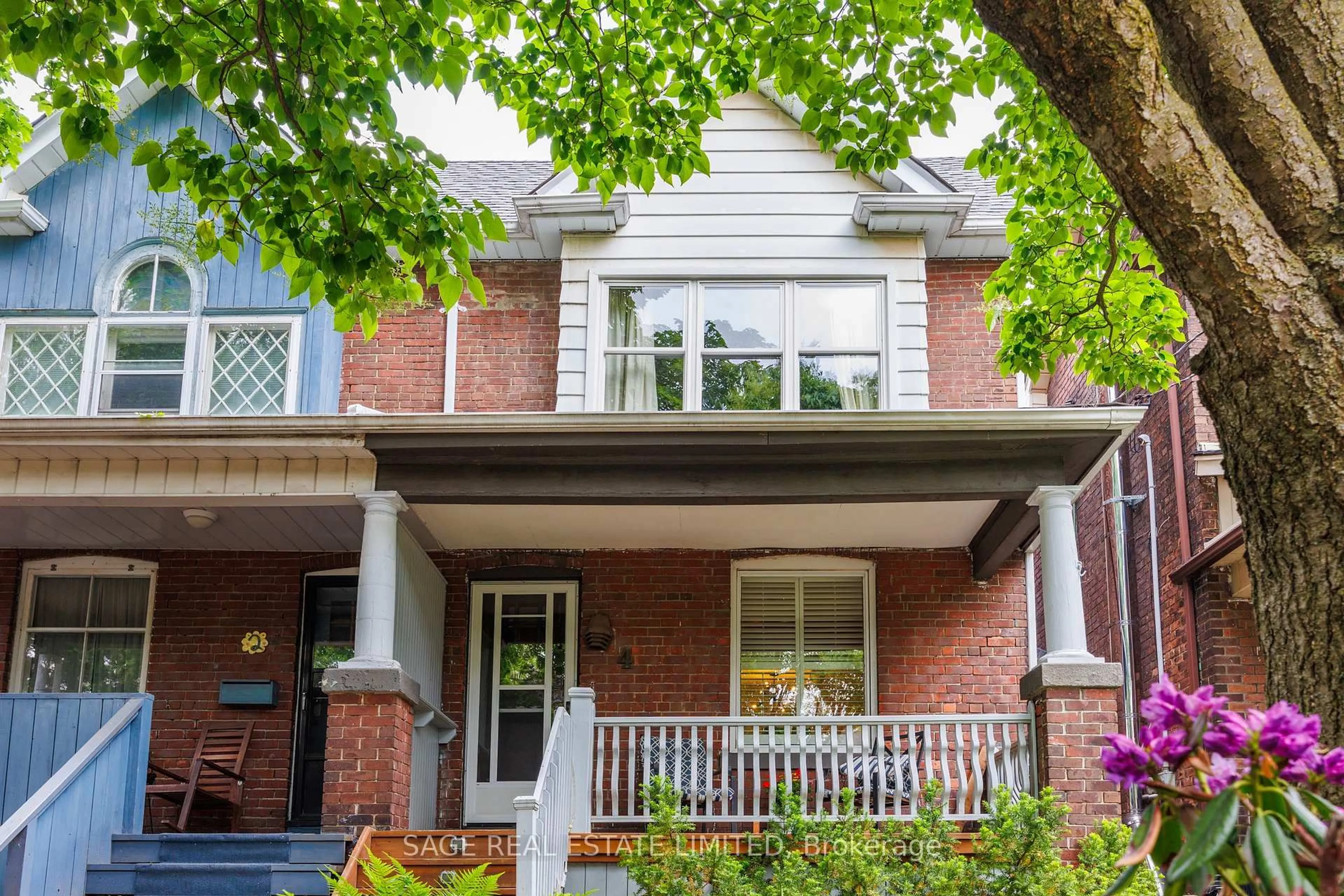 Home with brick exterior material, street for 4 Strathcona Ave, Toronto Ontario M4K 1K7