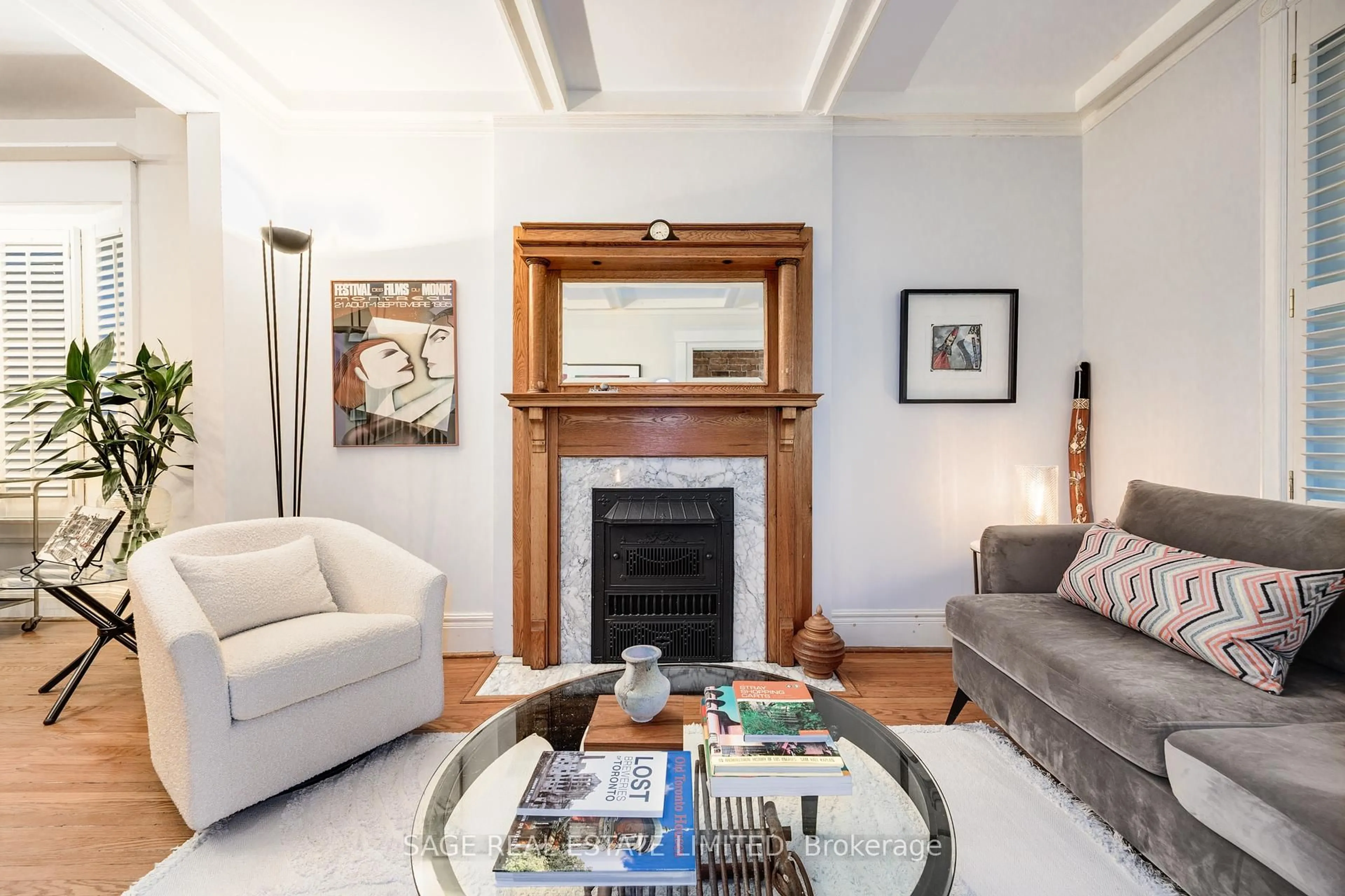 Living room with furniture, unknown for 4 Strathcona Ave, Toronto Ontario M4K 1K7