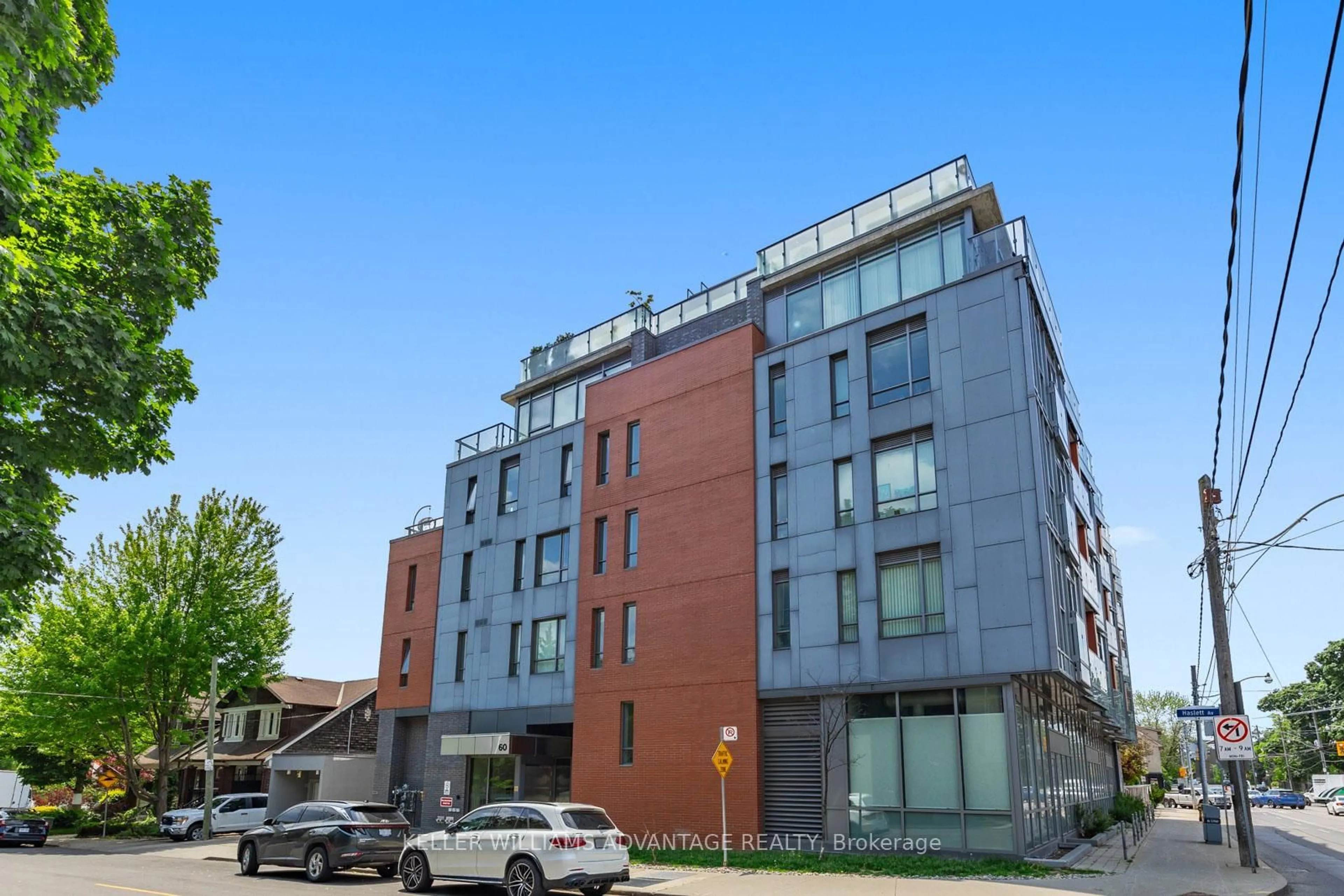 Patio, building for 60 Haslett Ave #502, Toronto Ontario M4L 1T6