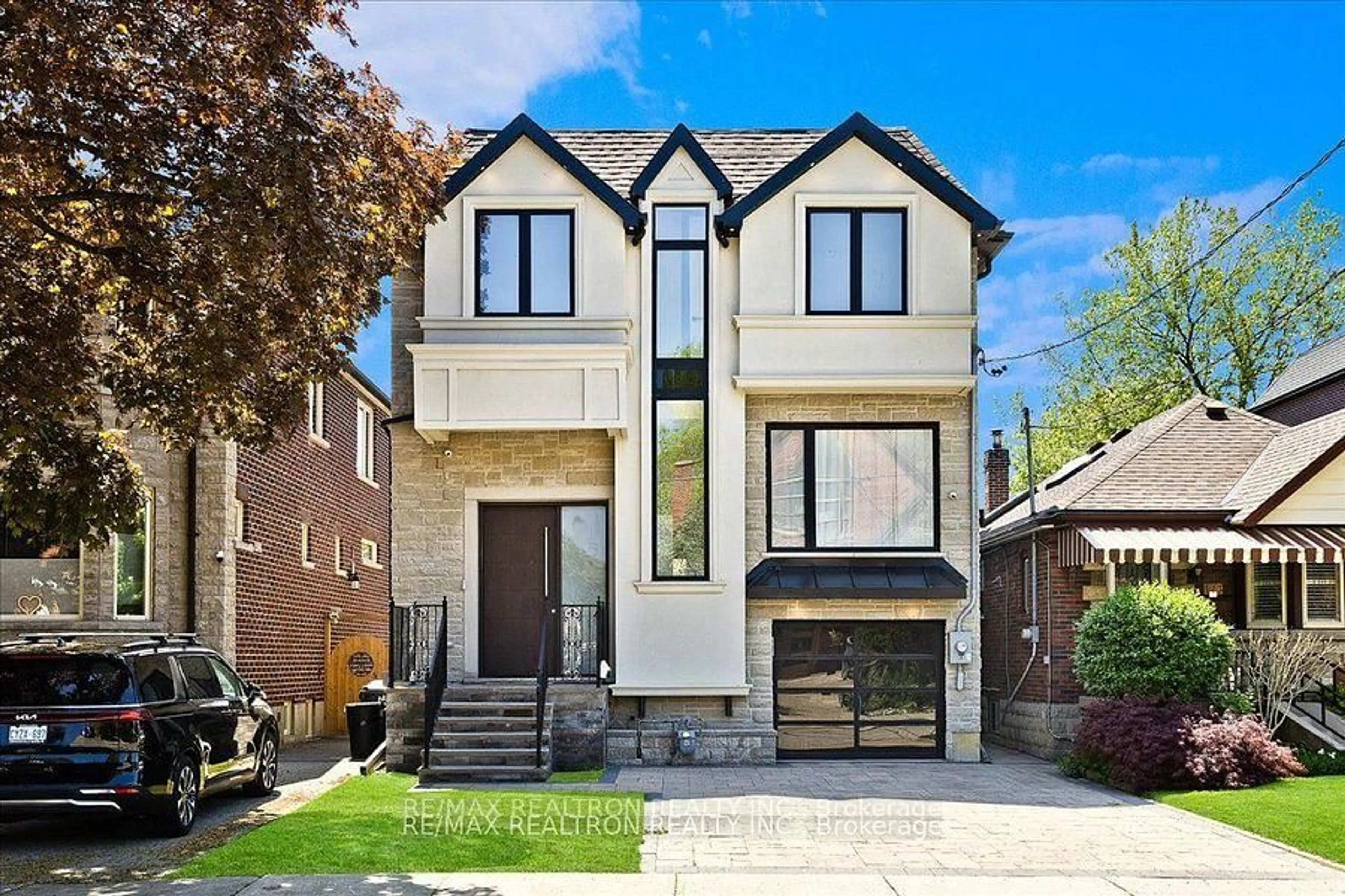 Home with brick exterior material, street for 175 Floyd Ave, Toronto Ontario M4J 2H9