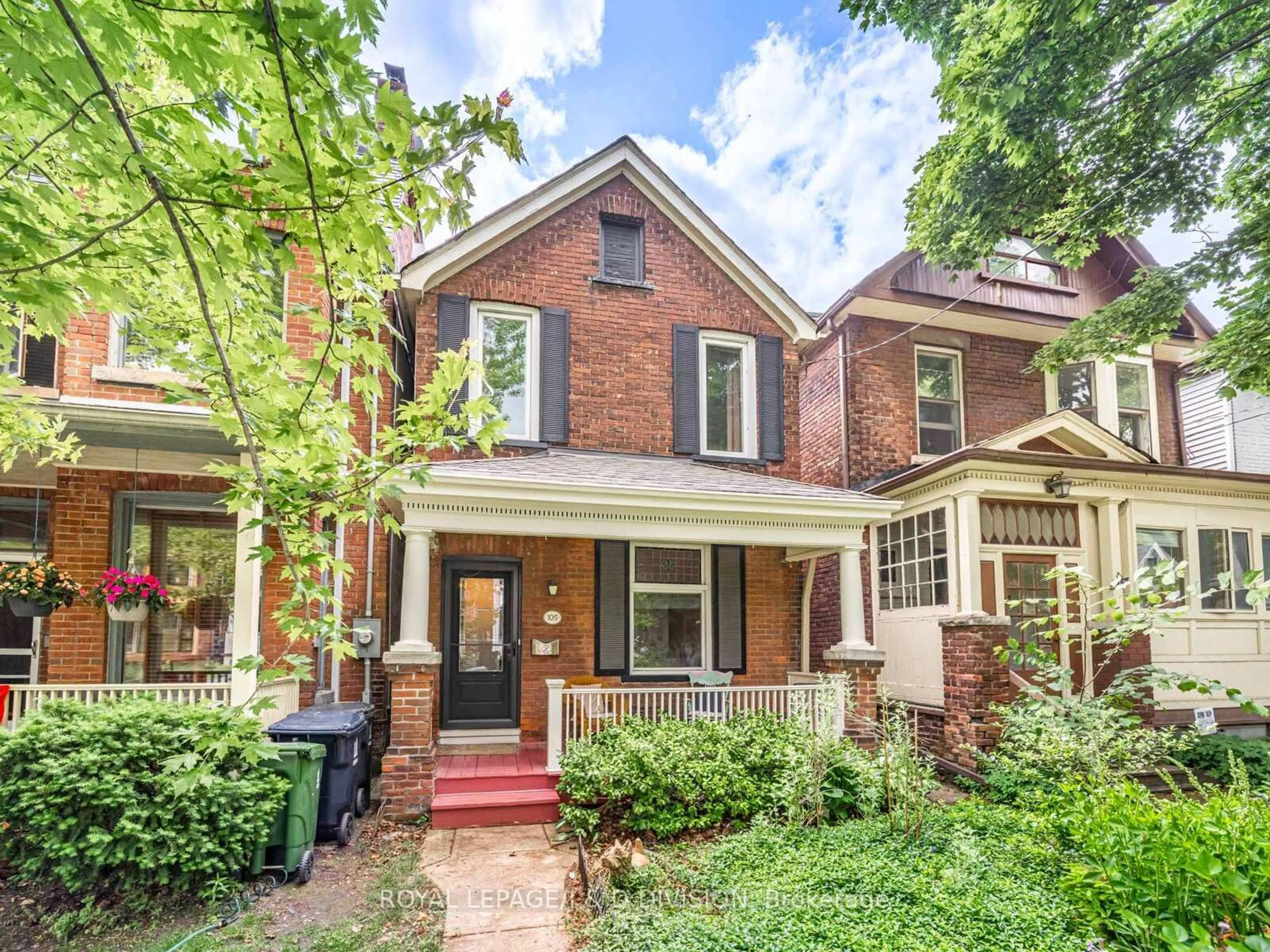 Home with brick exterior material, street for 105 Hogarth Ave, Toronto Ontario M4K 1K5
