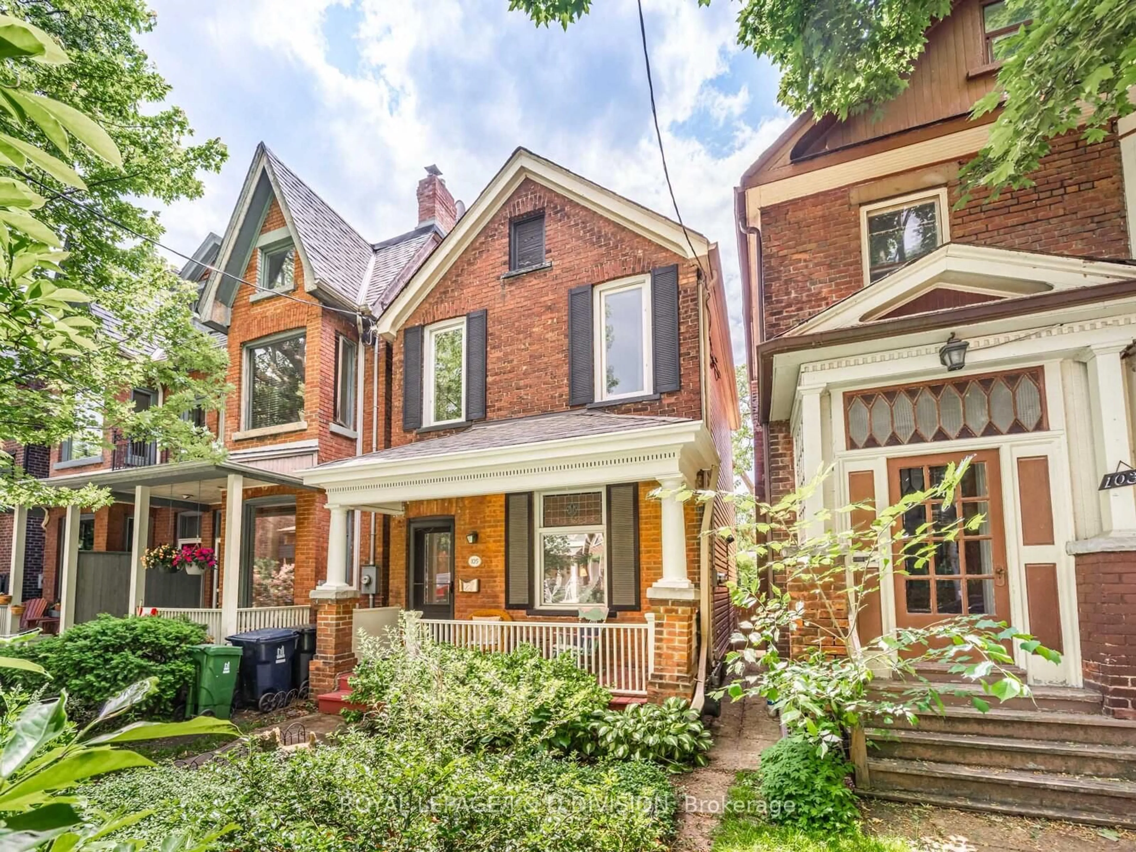 Home with brick exterior material, street for 105 Hogarth Ave, Toronto Ontario M4K 1K5