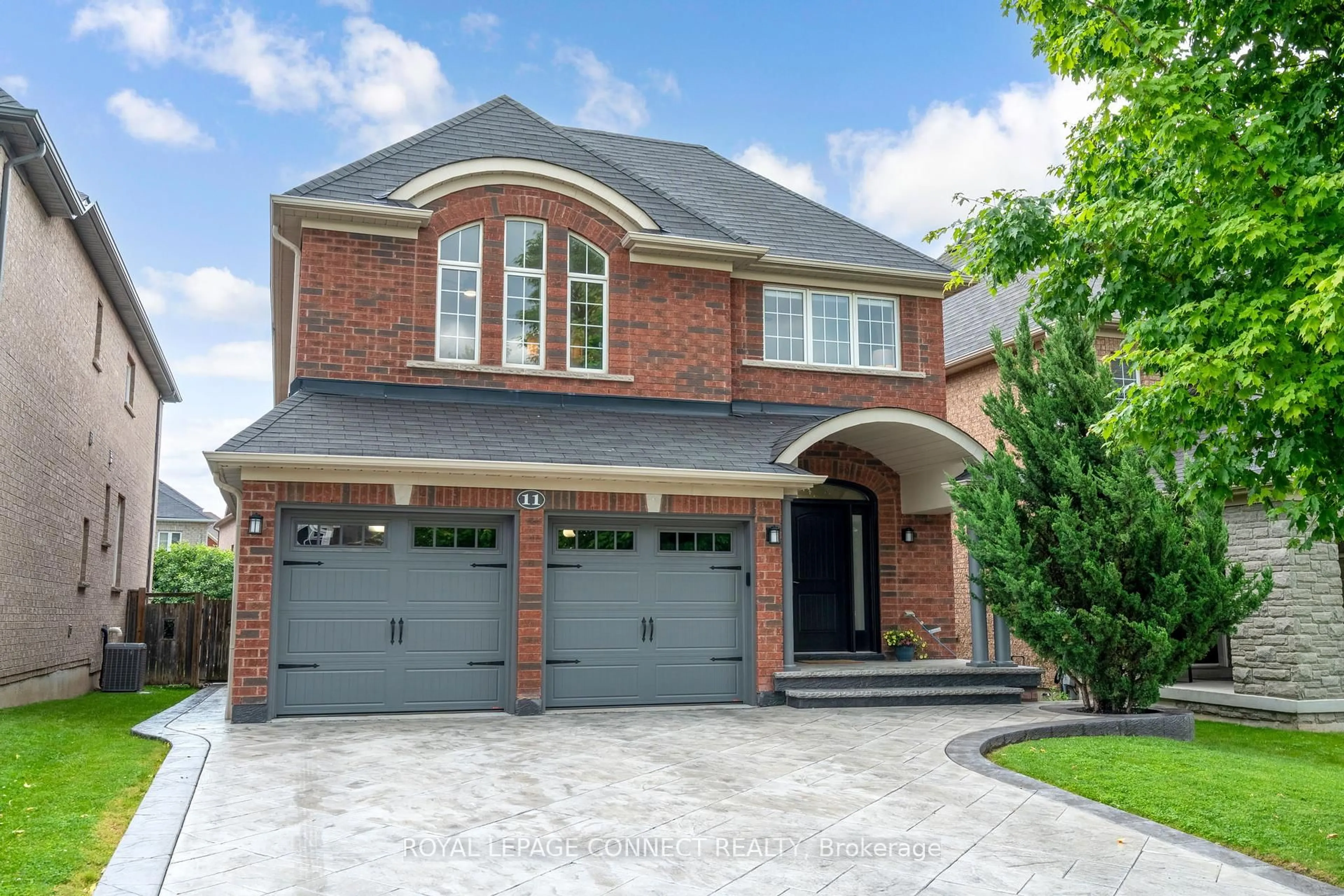Home with brick exterior material, street for 11 St Philip Crt, Whitby Ontario L1P 0A5
