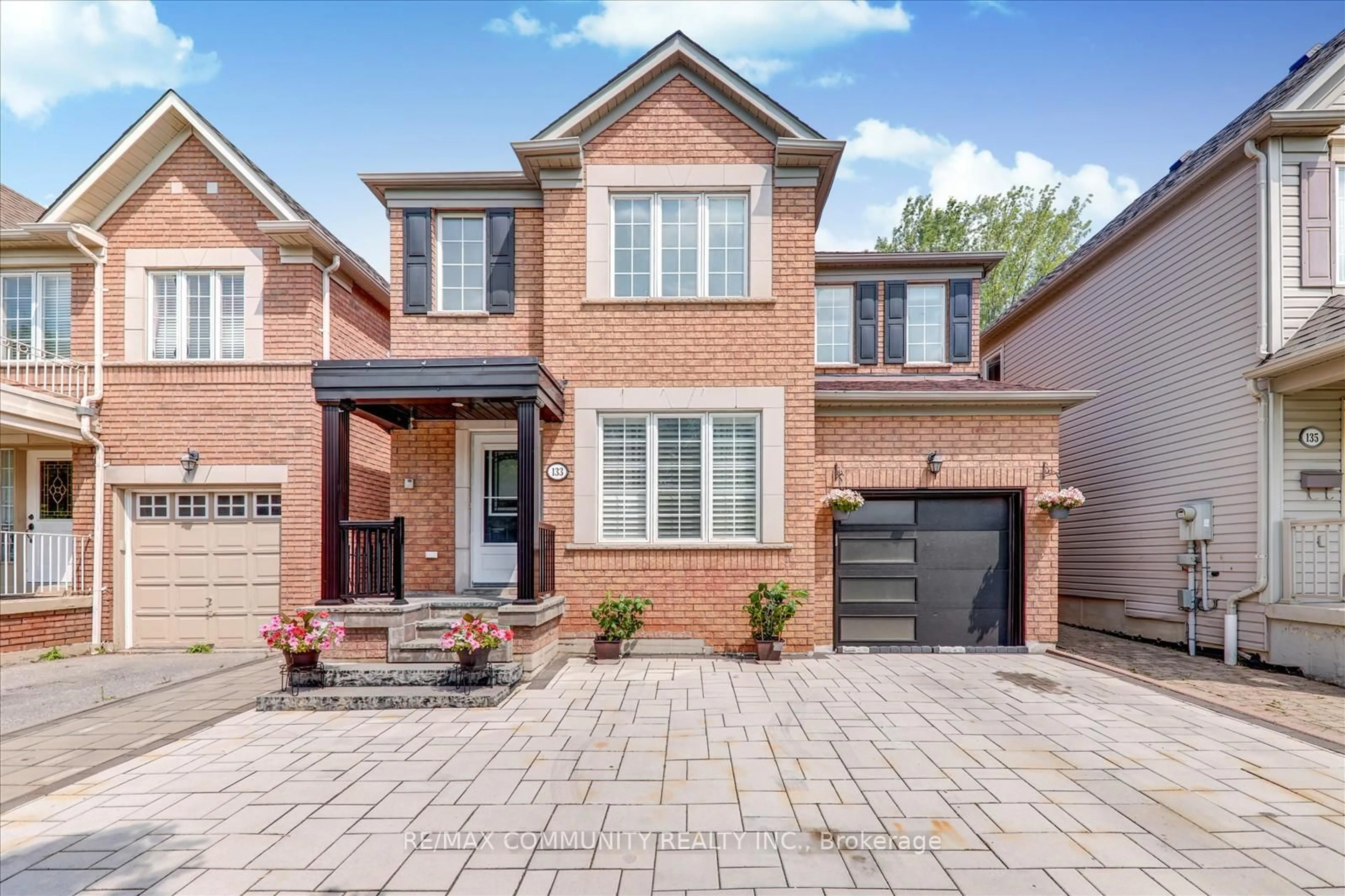 Home with brick exterior material, street for 133 McSweeney Cres, Ajax Ontario L1T 4C8