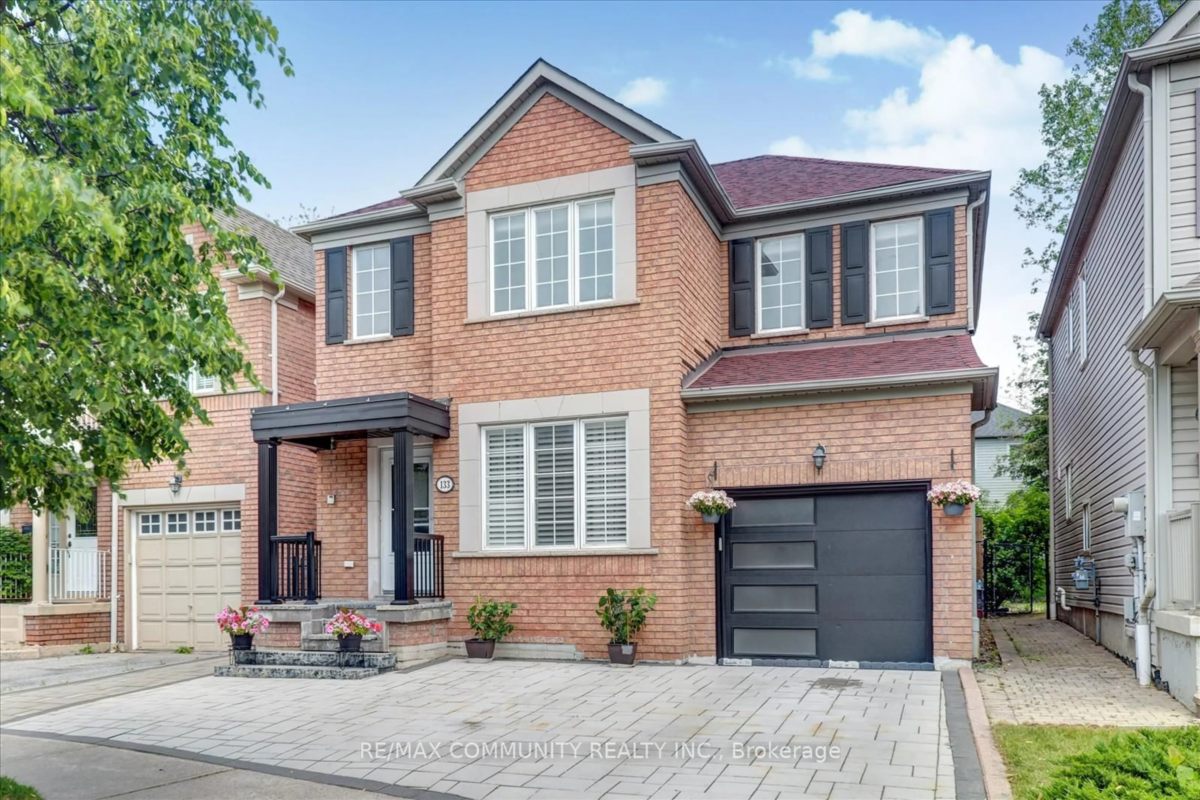 Home with brick exterior material, street for 133 McSweeney Cres, Ajax Ontario L1T 4C8