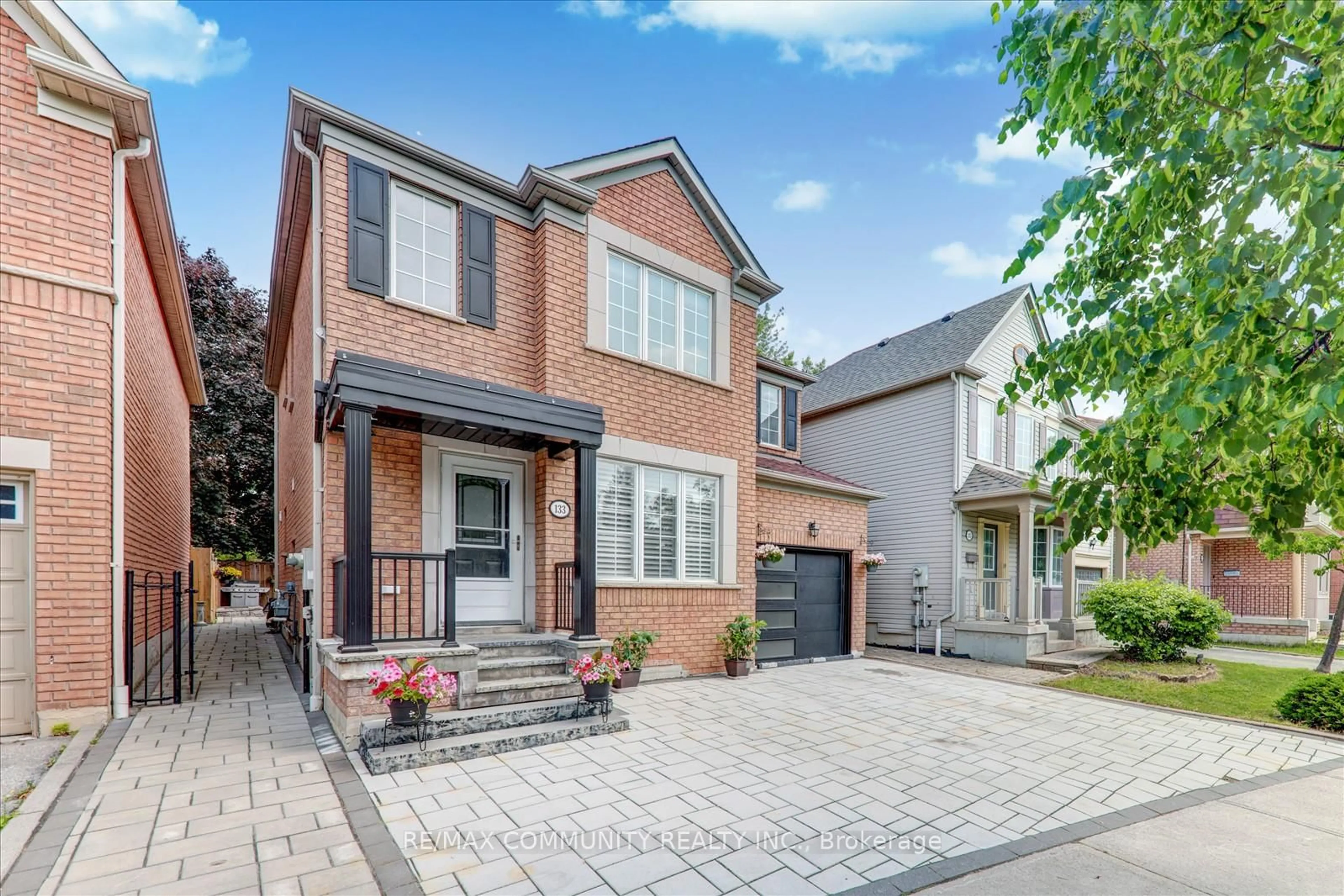 Home with brick exterior material, street for 133 McSweeney Cres, Ajax Ontario L1T 4C8