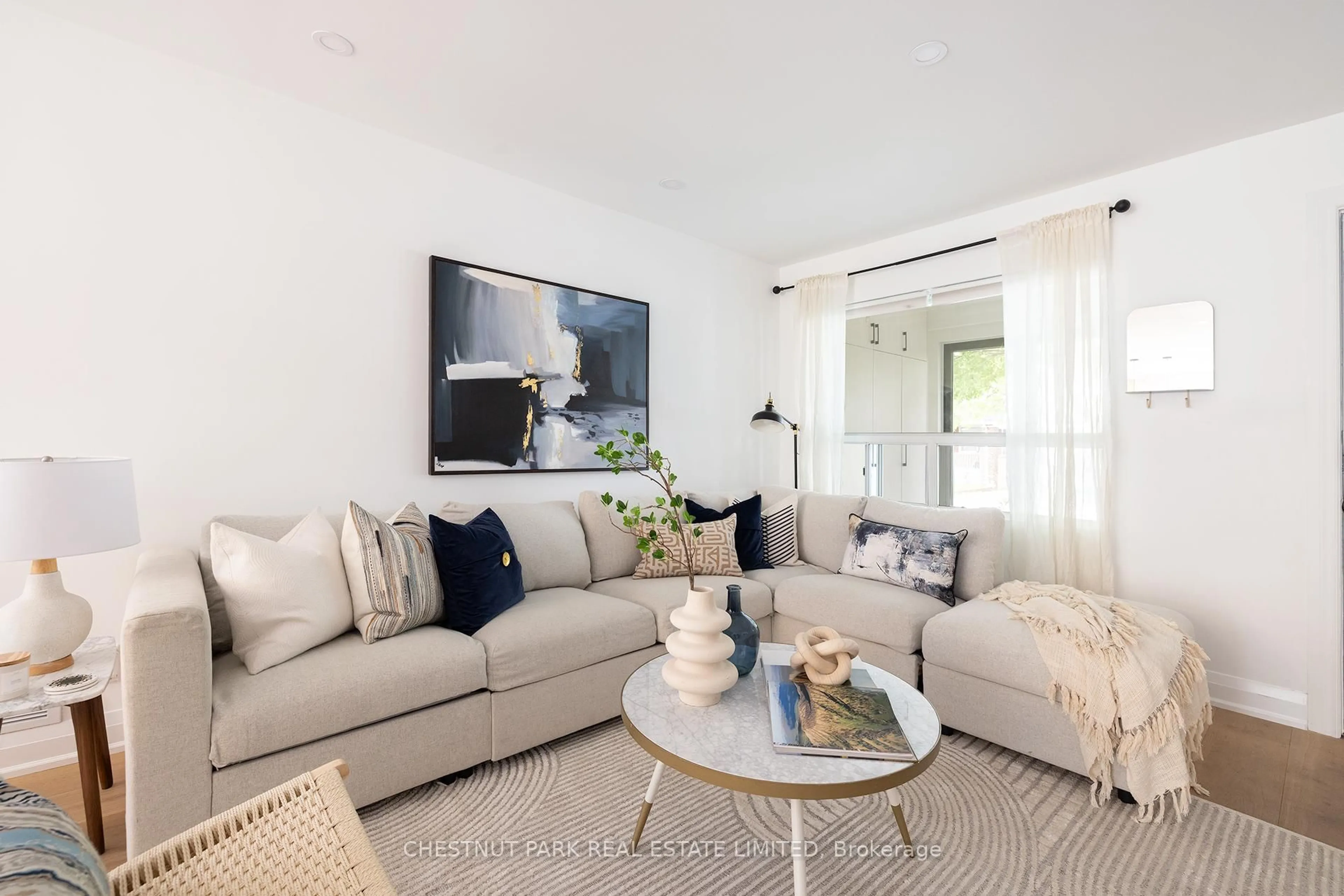 Living room with furniture, unknown for 161 Queensdale Ave, Toronto Ontario M4J 1Y5