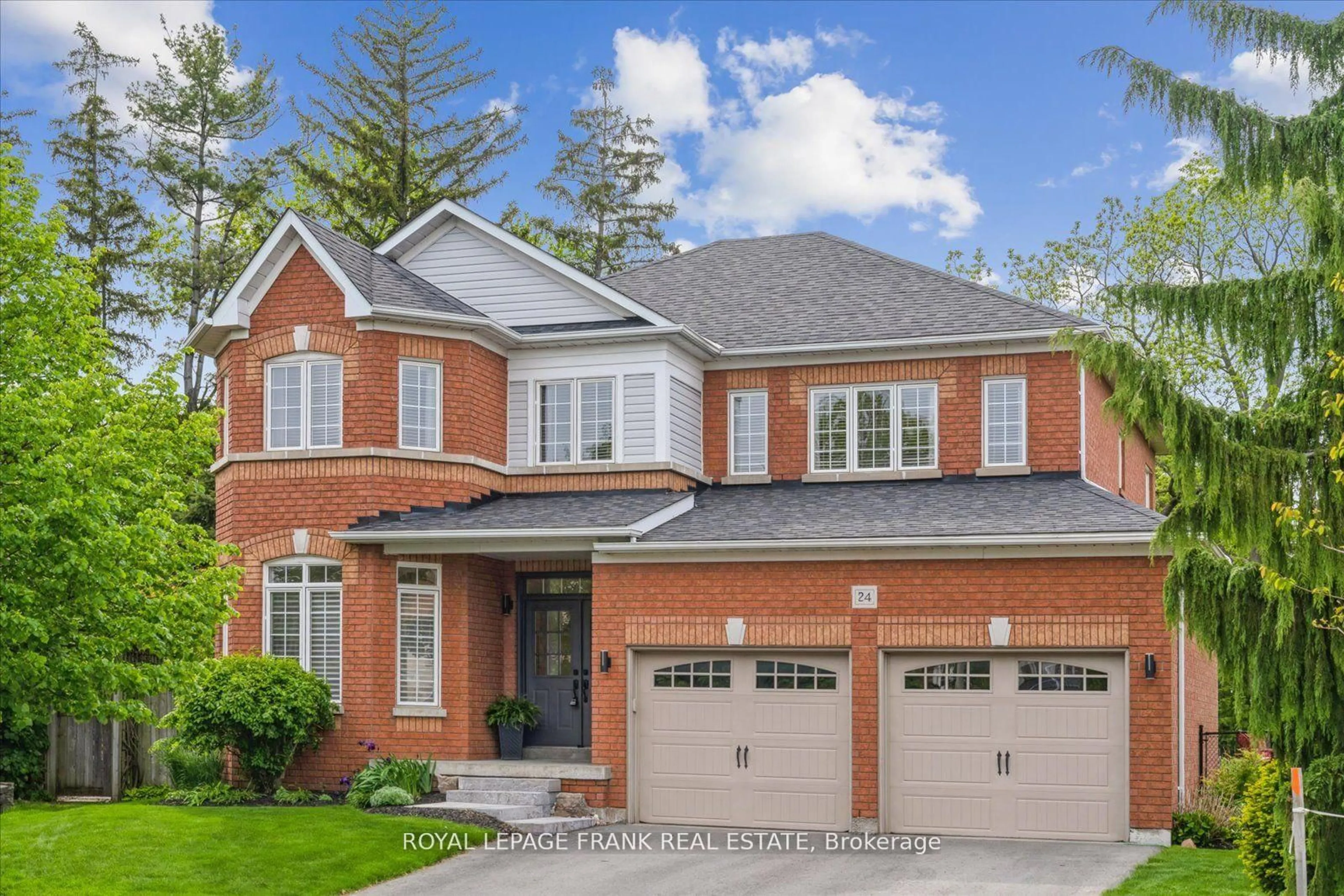Home with brick exterior material, street for 24 James Rowe Dr, Whitby Ontario L1R 2X8