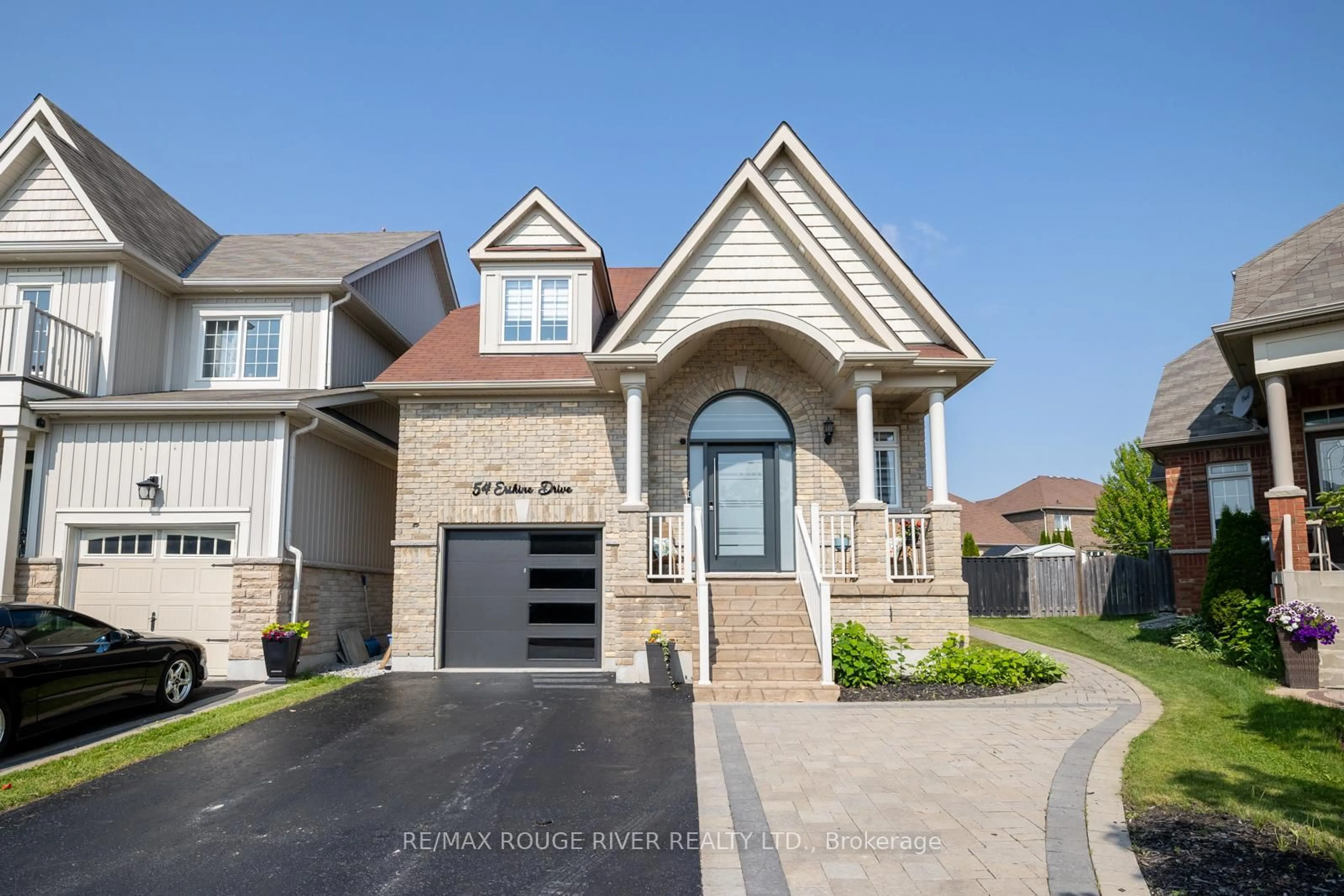 Home with brick exterior material, street for 54 Erskine Dr, Clarington Ontario L1B 0C8