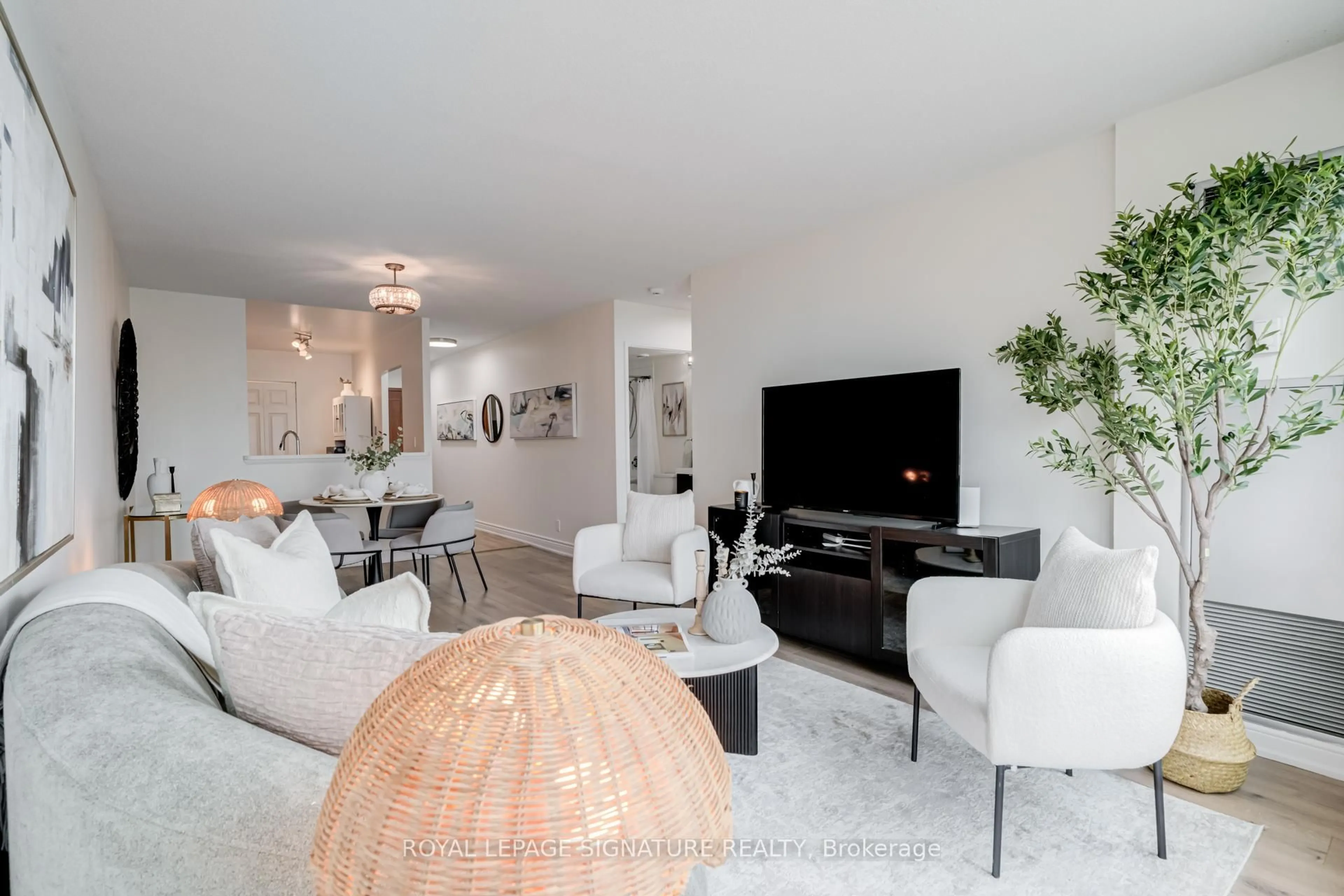 Living room with furniture, unknown for 18 Lee Centre Dr #2203, Toronto Ontario M1H 3H5