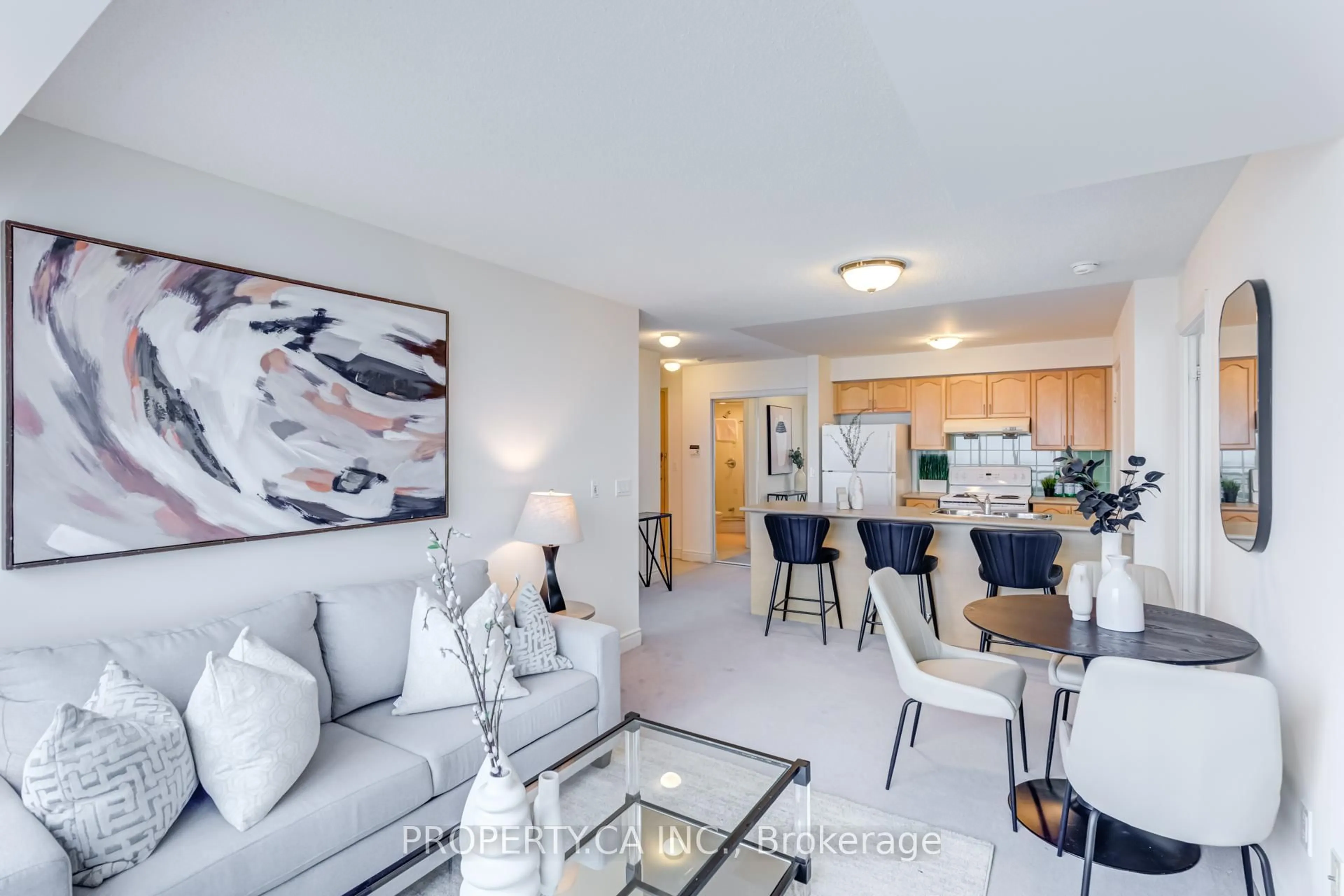 Living room with furniture, unknown for 50 Brian Harrison Way #2607, Toronto Ontario M1P 5J4