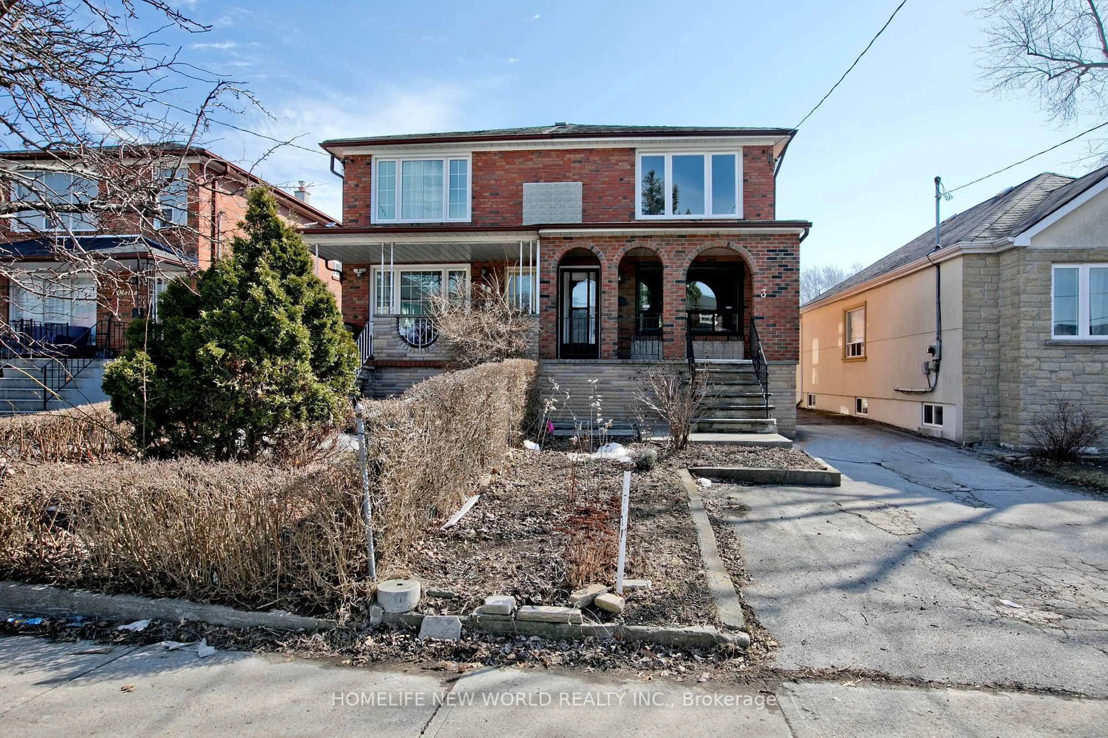 Home with brick exterior material, street for 3 Moira Ave, Toronto Ontario M1K 1B5