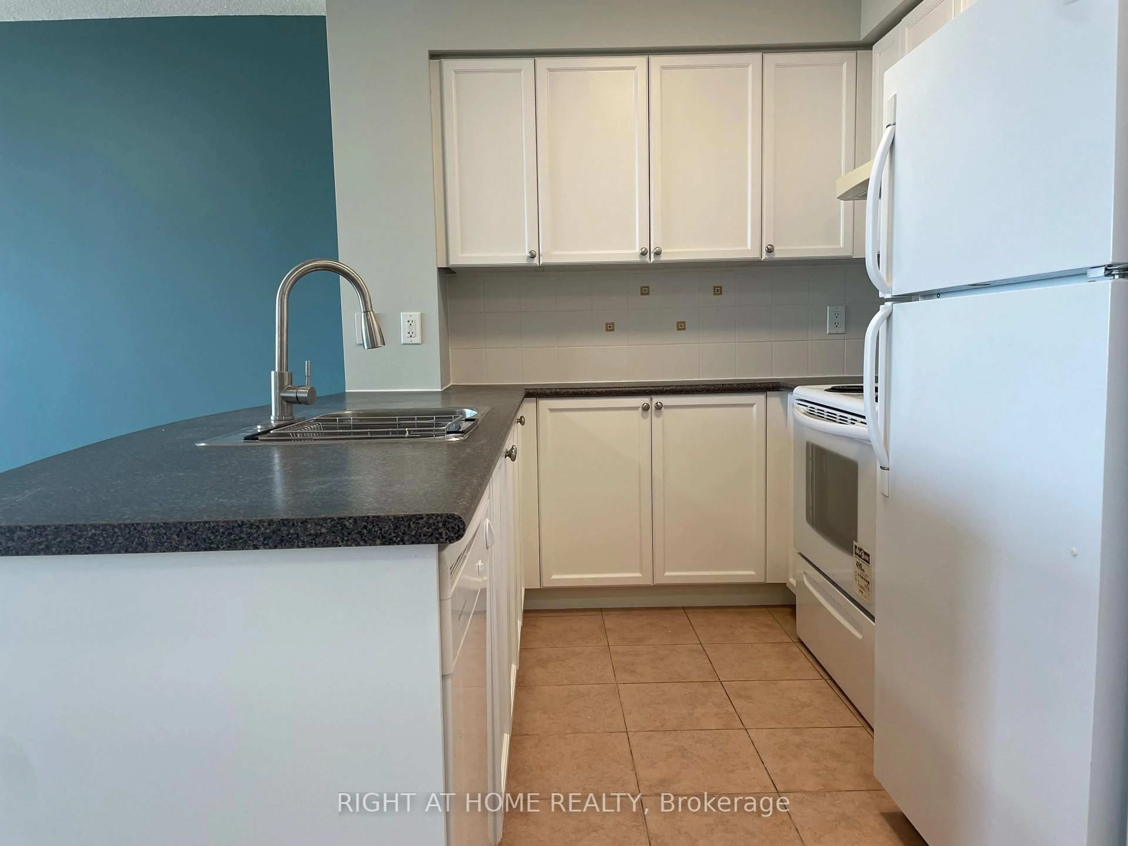 Standard kitchen, ceramic/tile floor for 60 Brian Harrison Way #2805, Toronto Ontario M1P 5J5