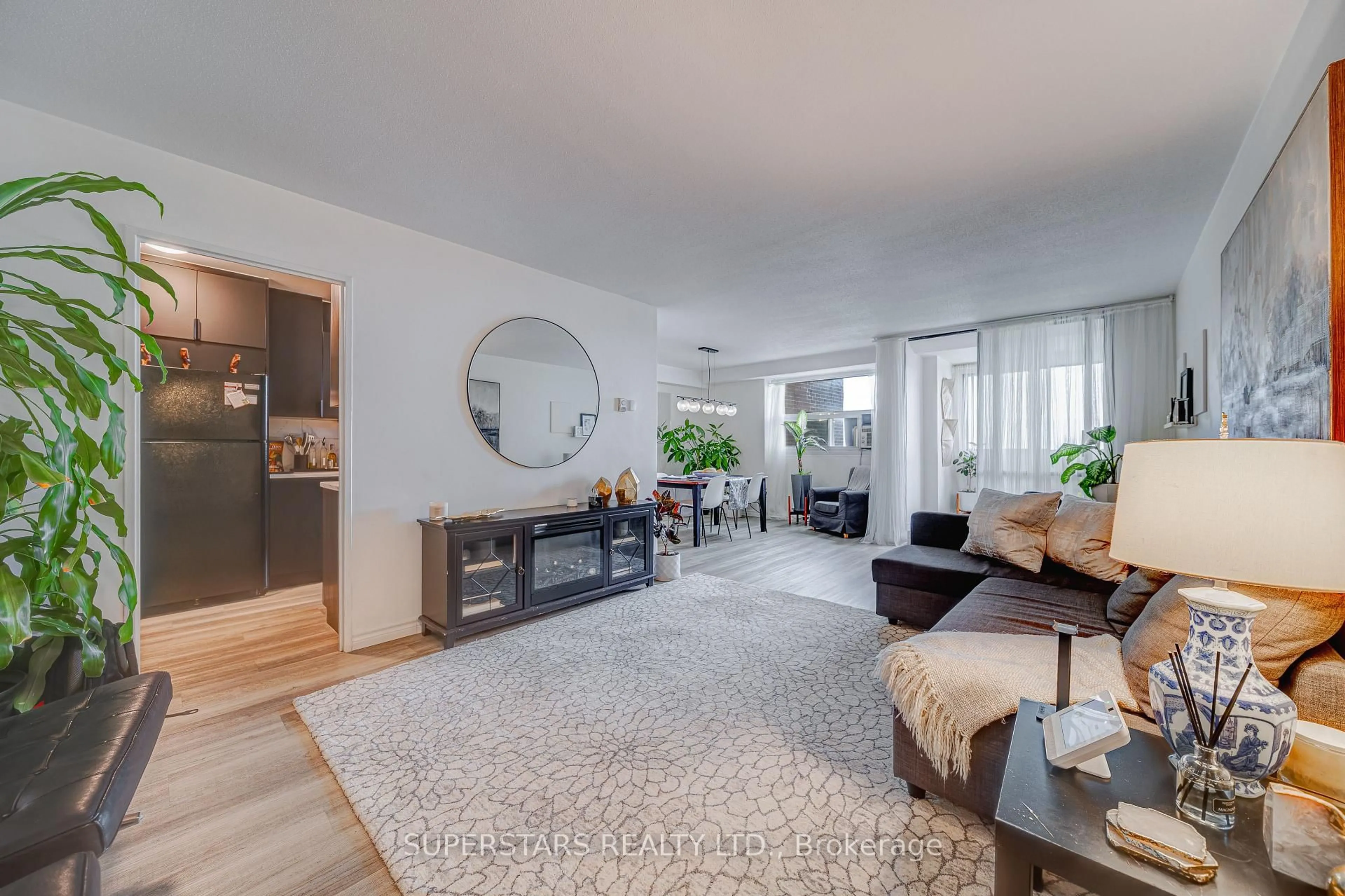 Living room with furniture, unknown for 3 Massey Sq #3504, Toronto Ontario M4C 5L5