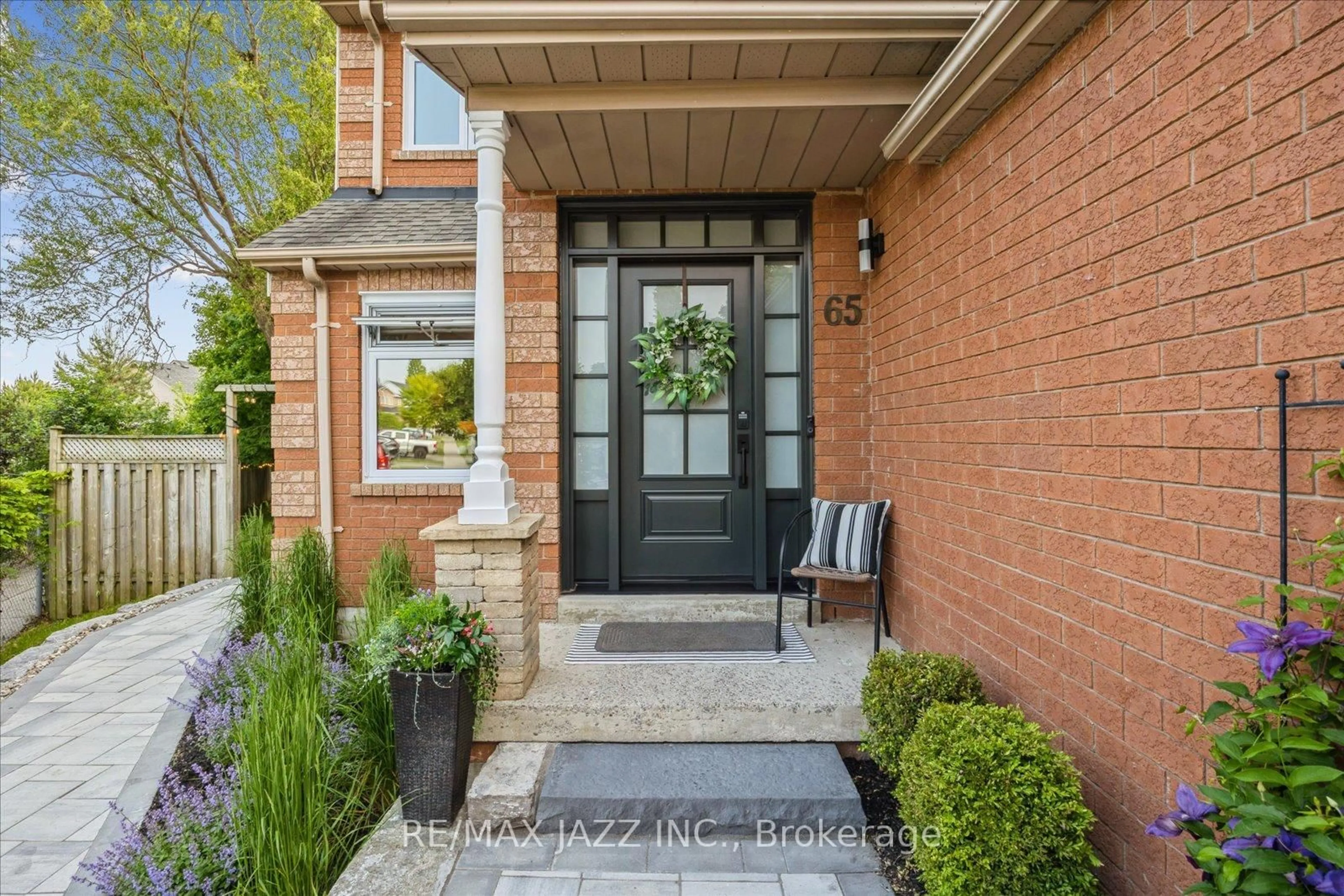 Home with brick exterior material, street for 65 Fry Cres, Clarington Ontario L1C 4Y3