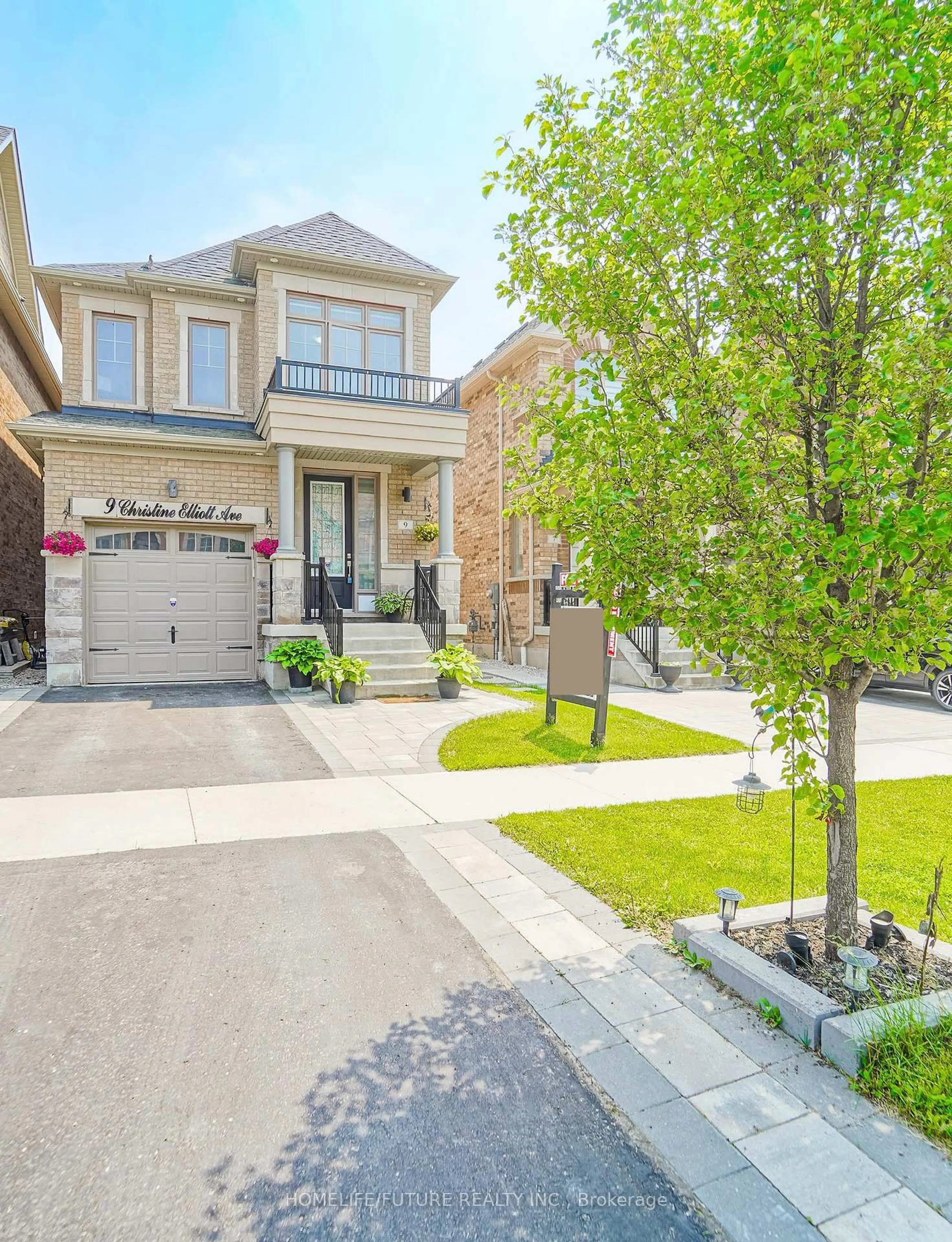 Home with brick exterior material, street for 9 Christine Elliott Ave, Whitby Ontario L1P 0B8