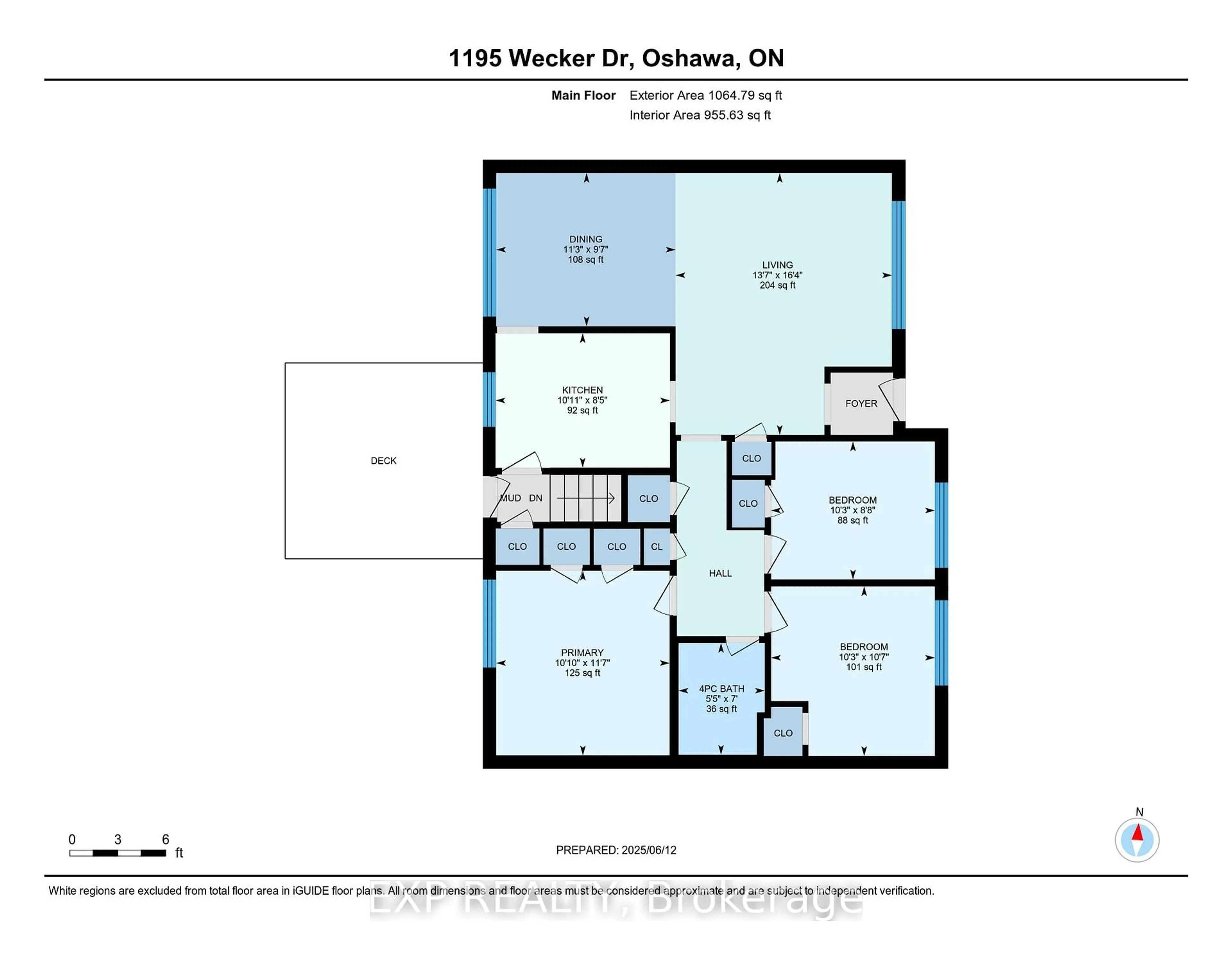 Floor plan for 1195 Wecker Dr, Oshawa Ontario L1J 3N9