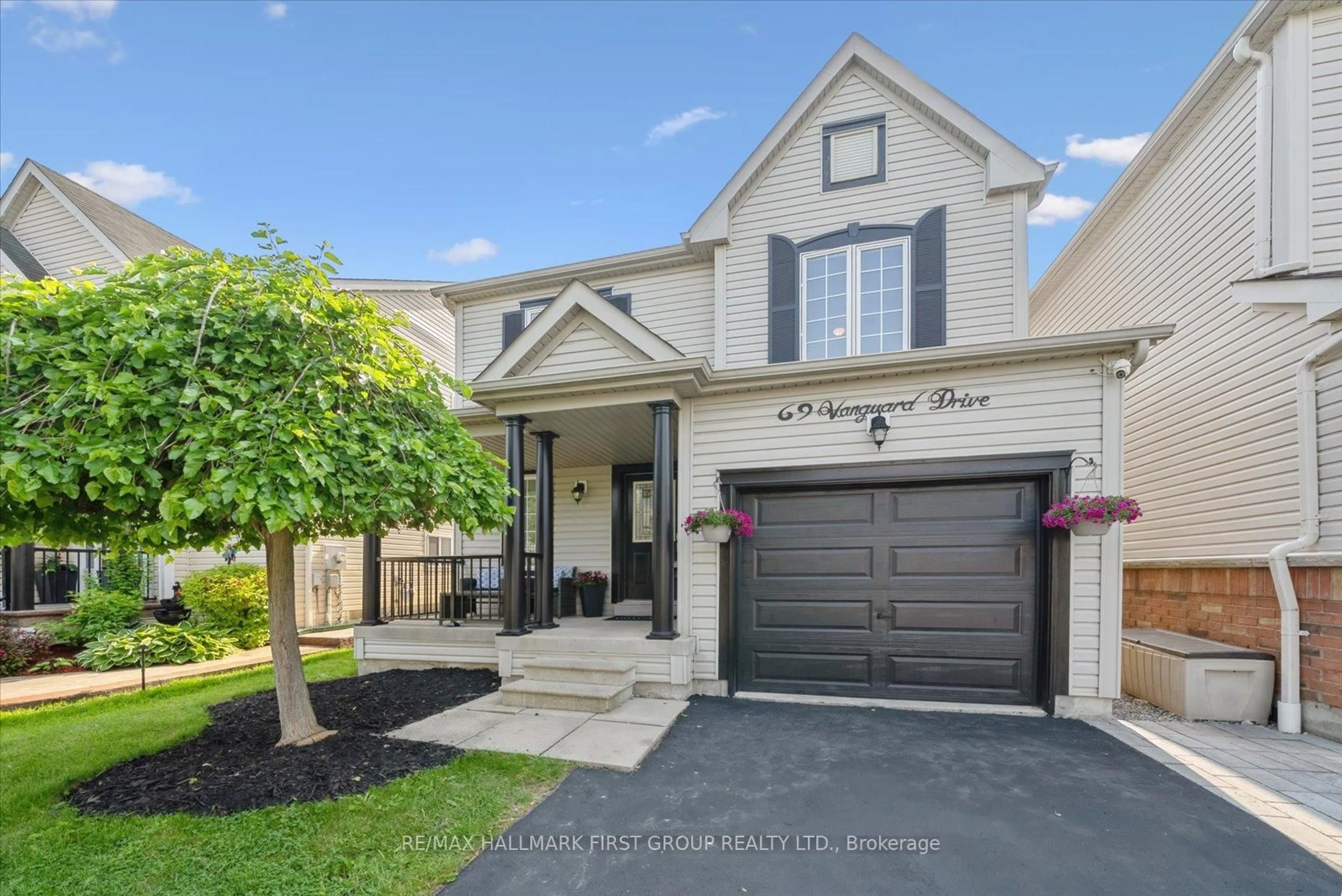 Home with brick exterior material, street for 69 Vanguard Dr, Whitby Ontario L1M 2P1