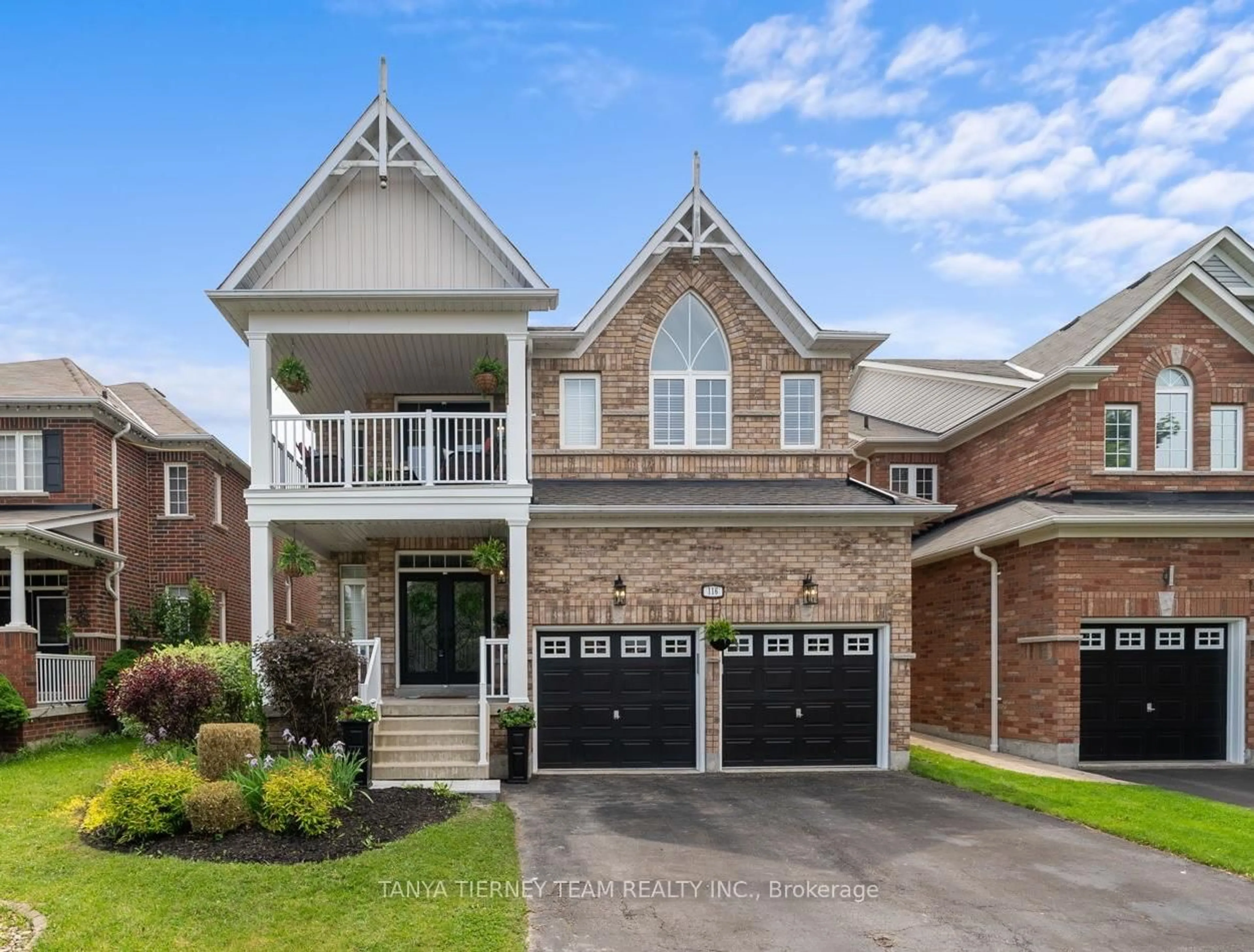 Home with brick exterior material, street for 116 Cachet Blvd, Whitby Ontario L1M 2M5