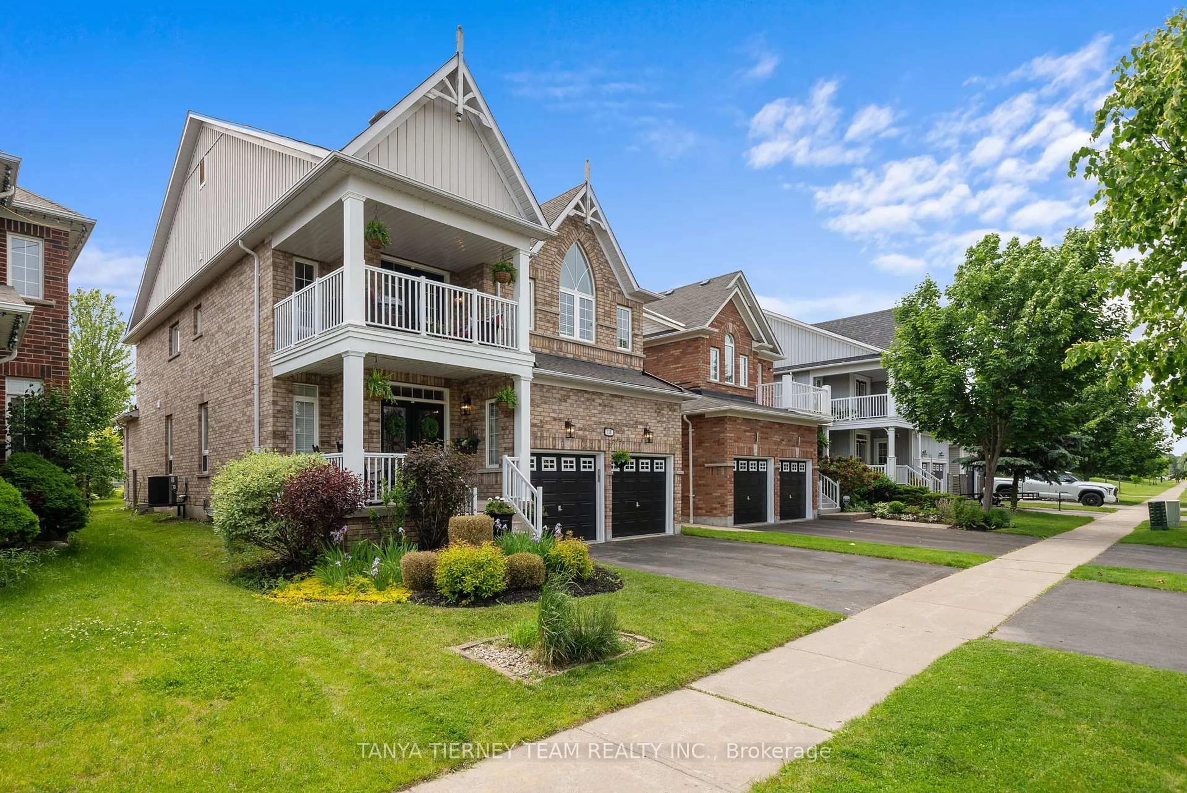 Home with brick exterior material, street for 116 Cachet Blvd, Whitby Ontario L1M 2M5