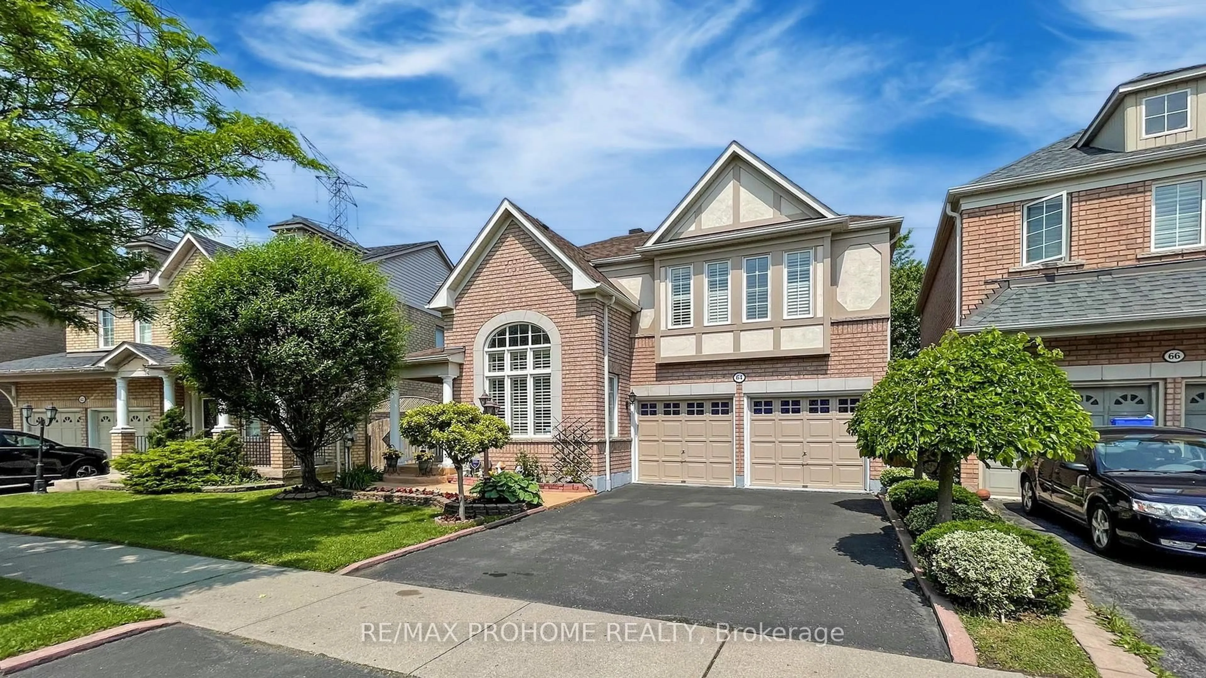 Home with brick exterior material, street for 64 Grainger Cres, Ajax Ontario L1T 4Y6