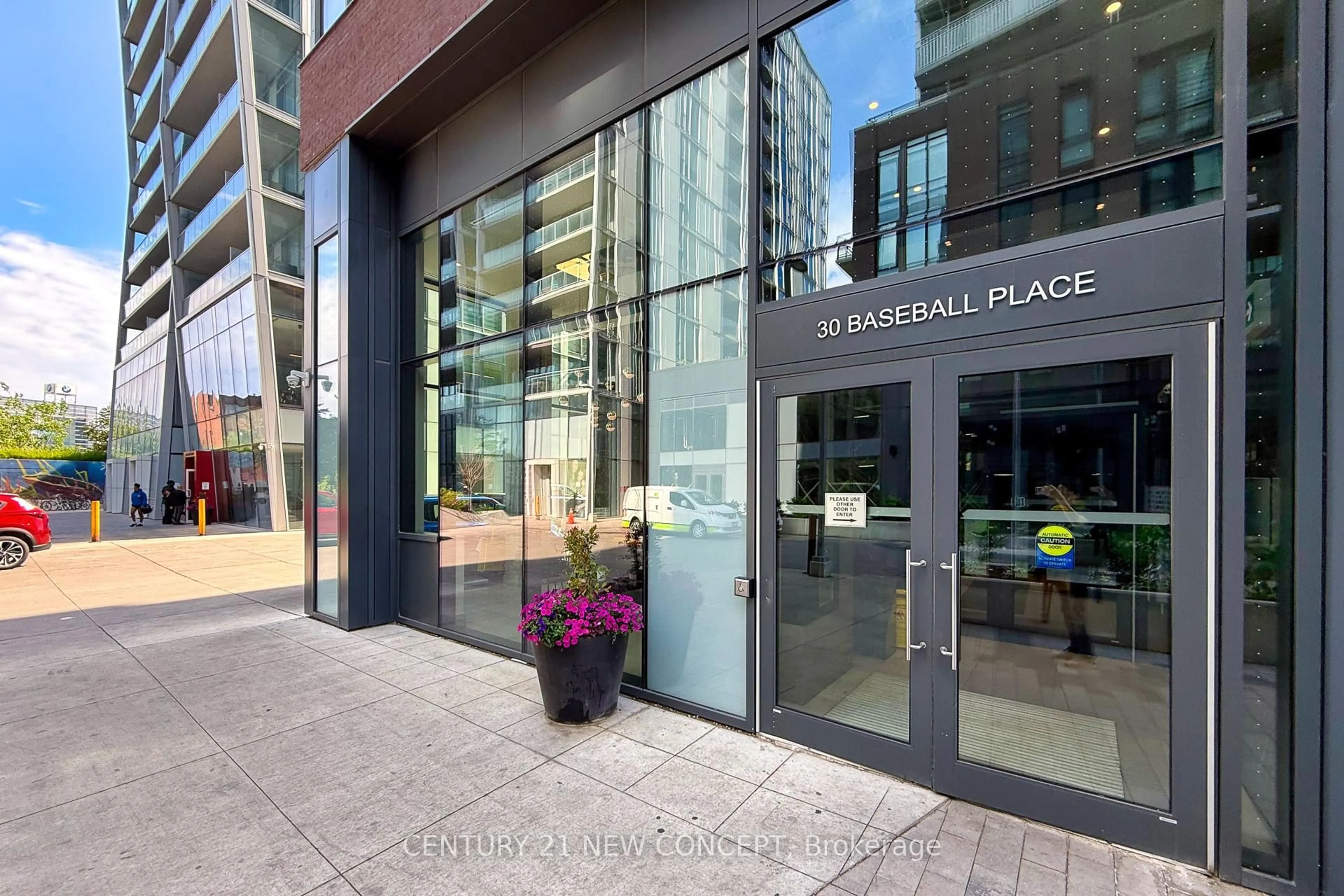 Indoor foyer for 30 Baseball Pl #518, Toronto Ontario M4M 0E8