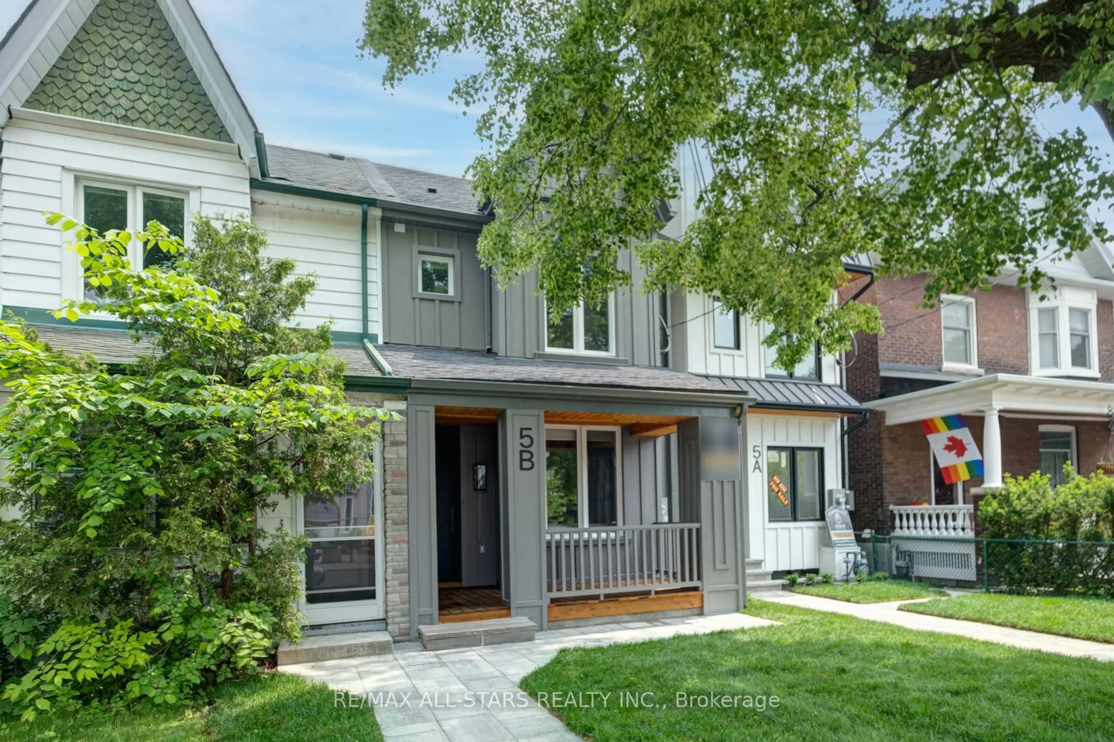 Home with brick exterior material, street for 5B kimberley Ave, Toronto Ontario M4E 2Z3